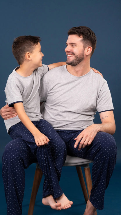 Pijama Record de Tshirt manga corta y pantalon recto con bolsas 