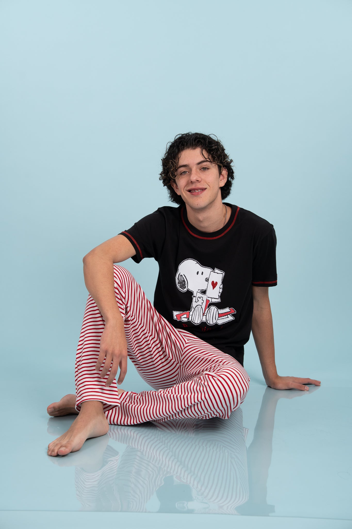 Pijama Be mine snoopy hombre Manga corta y pantalon