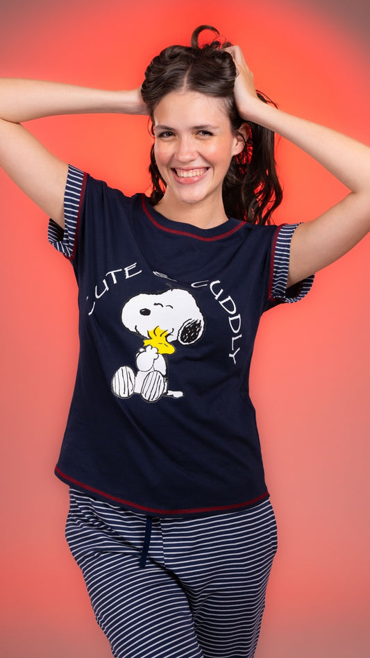 Pijama Clásica Cute & Cuddly Snoopy Pantalón