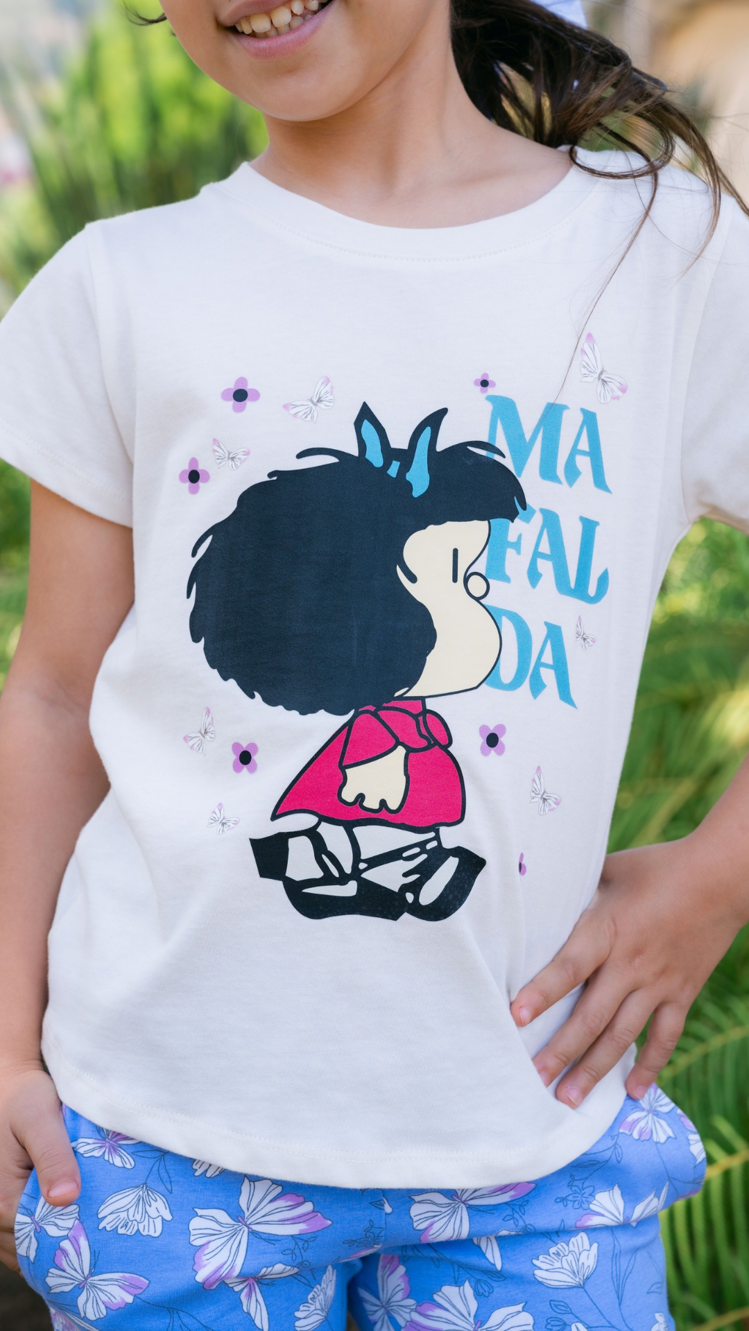 Pijama Clásica Mafalda Mariposas niña