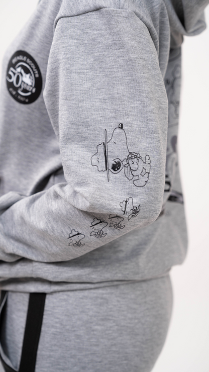 Set Camp Snoopy de sudadera y Pantalon con bolsas ,

Elaborado en Algodon spandex, 