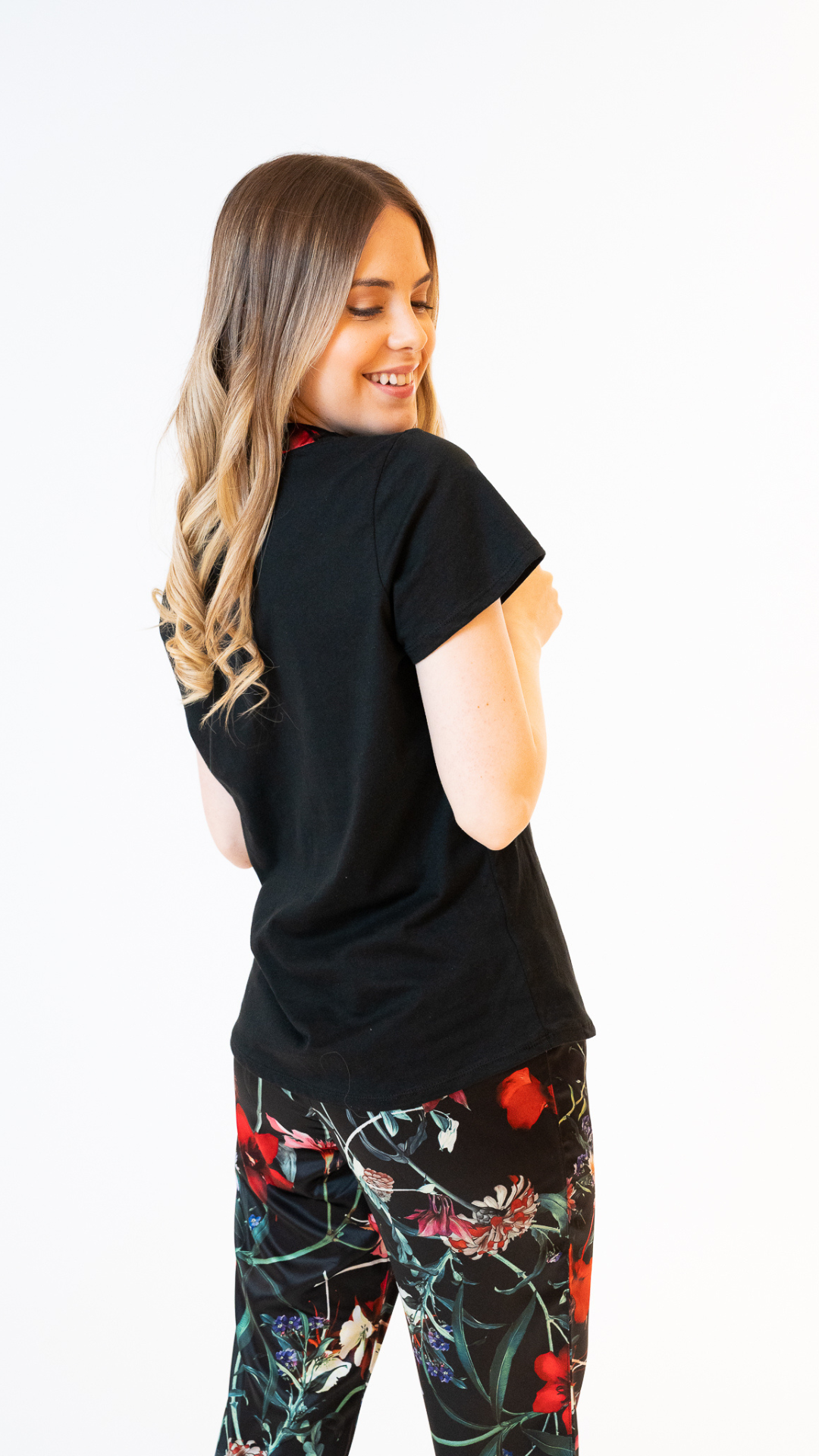 4.7- Pijama clásica Satin print  pantalon