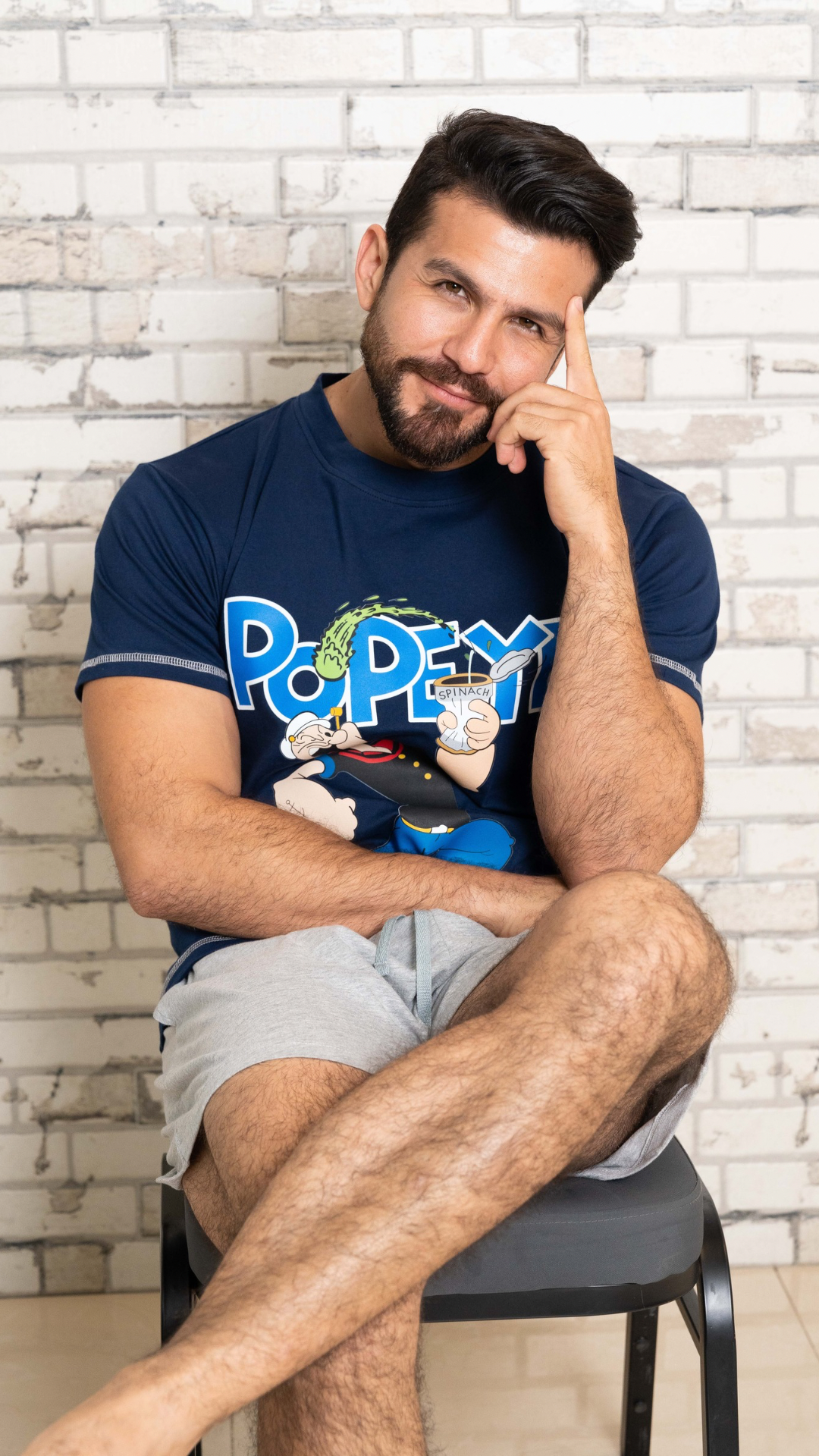 Pijama Popeye de Tshirt manga corta y short con bolsas