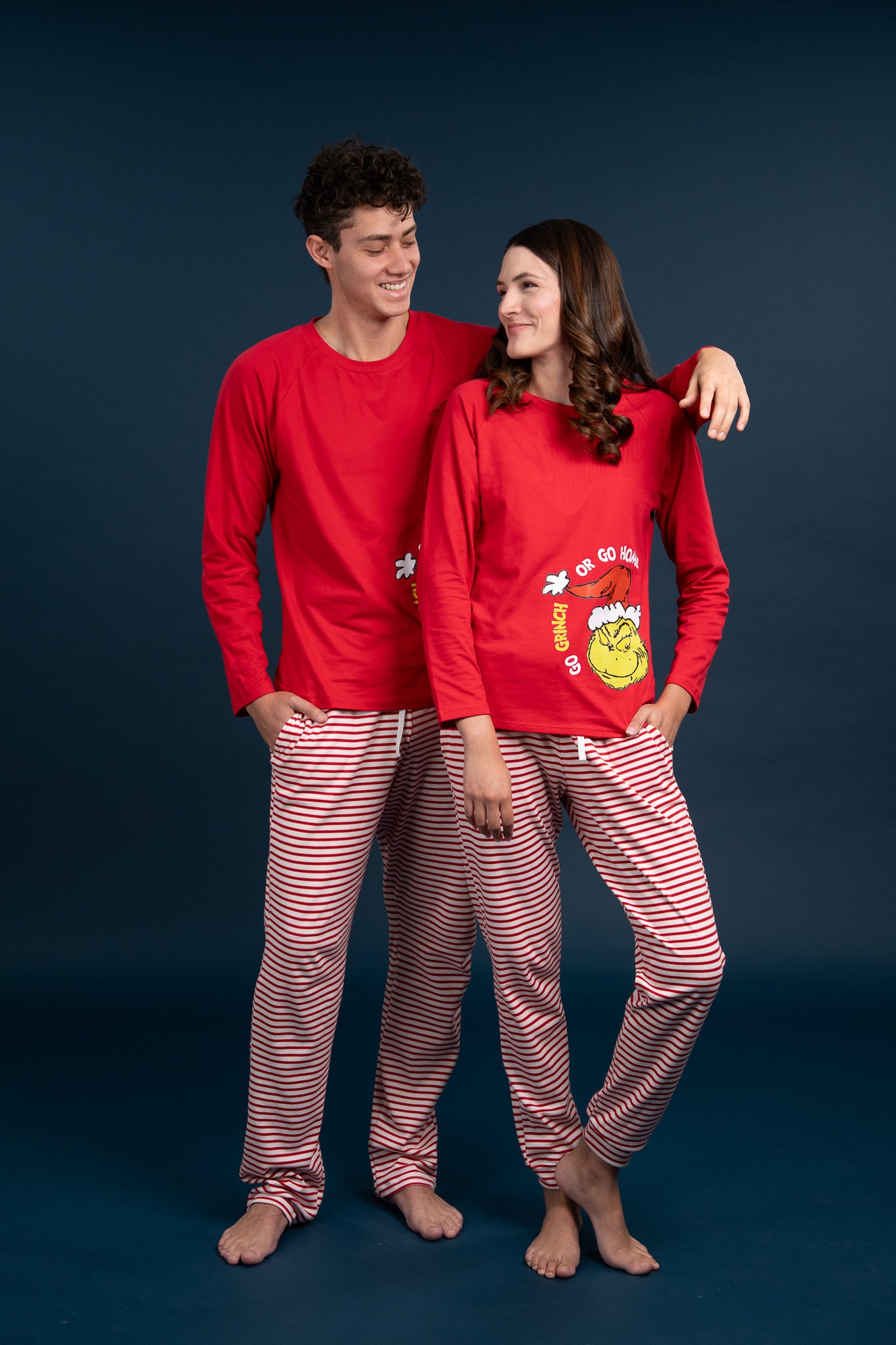 Pijama Clasica Go Grinch Manga larga y pantalon