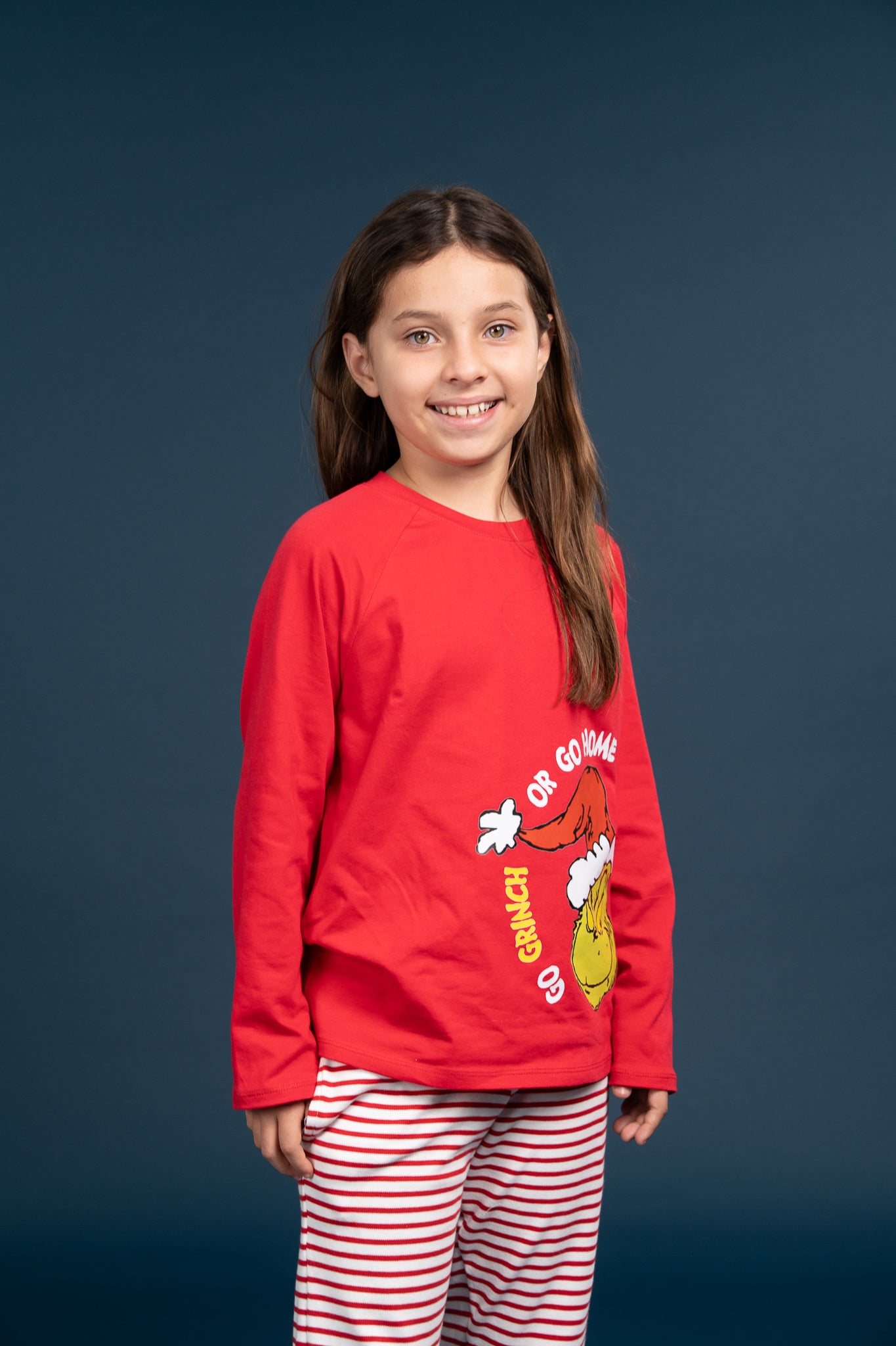 Pijama Clasica Go Grinch Manga larga y pantalon