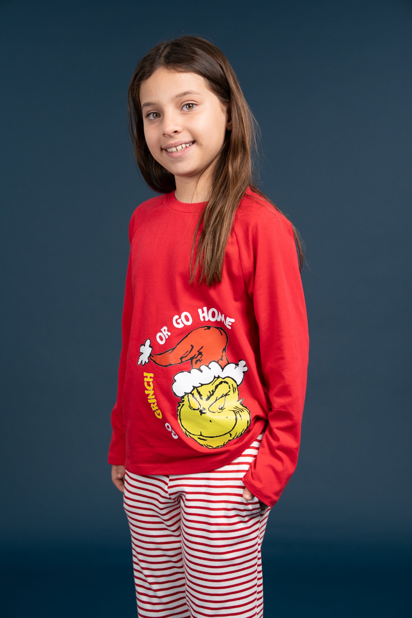 Pijama Clasica Go Grinch Manga larga y pantalon
