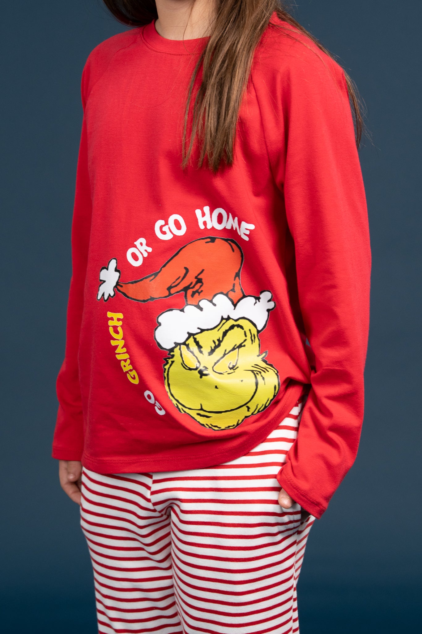 Pijama Clasica Go Grinch Manga larga y pantalon