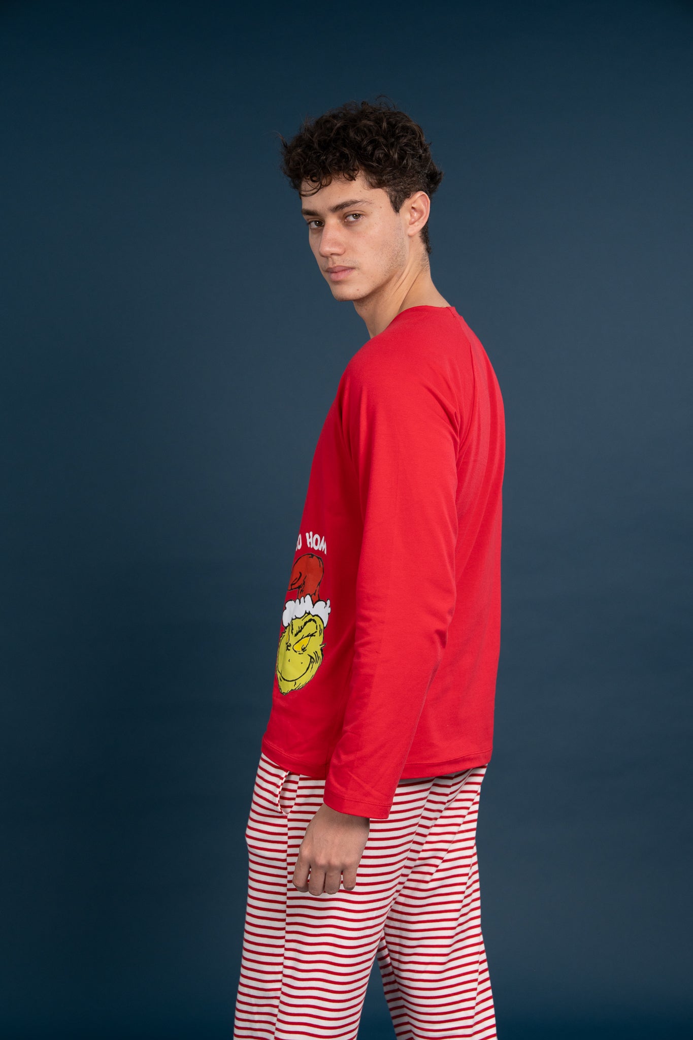 Pijama Clasica Go Grinch Manga larga y pantalon