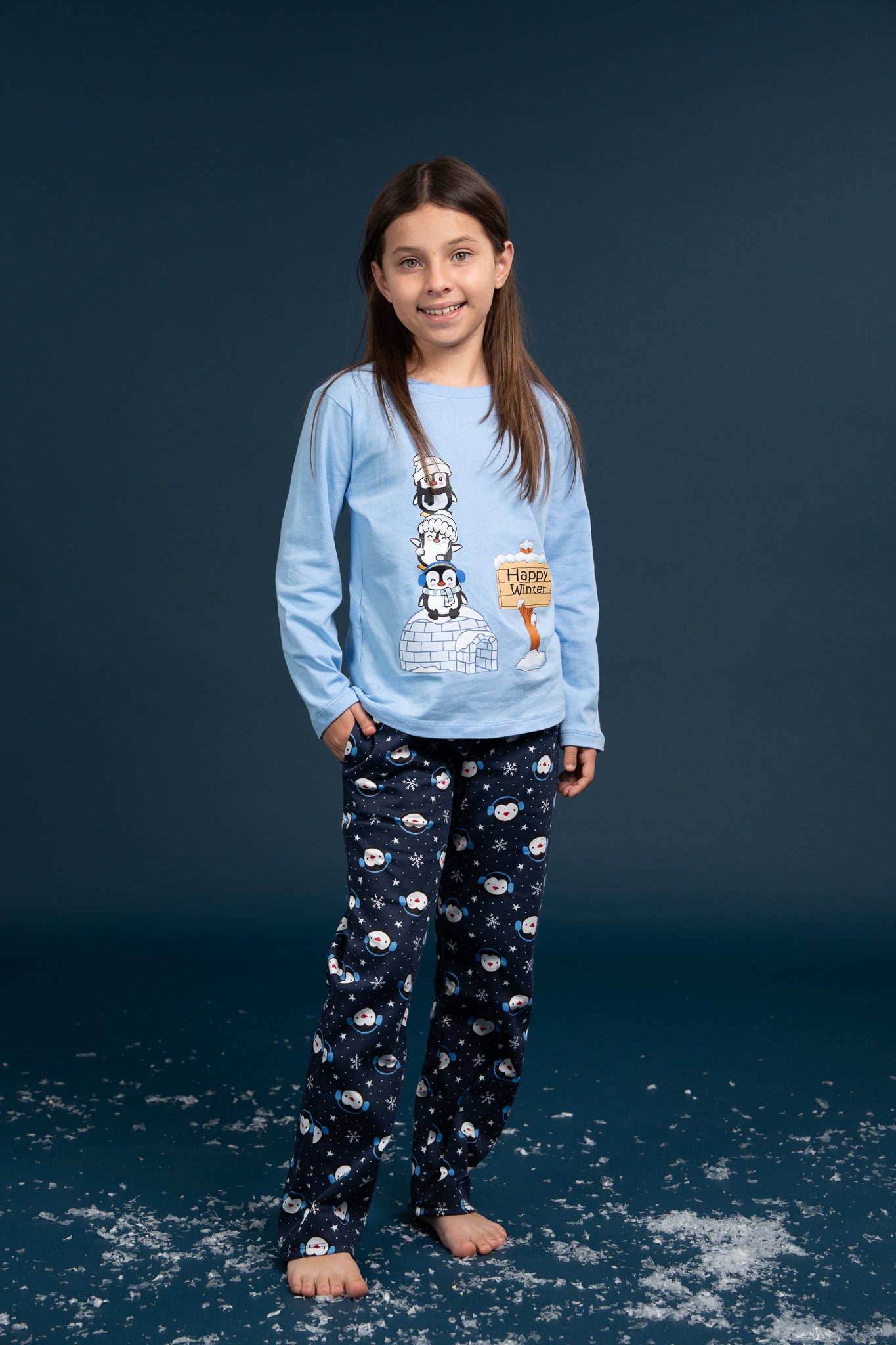 Pijama Clasica Pinguin Manga larga y pantalon