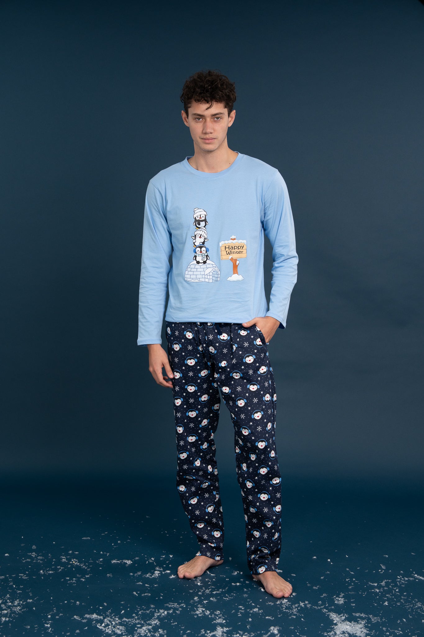 Pijama Clasica Pinguin Manga larga y pantalon