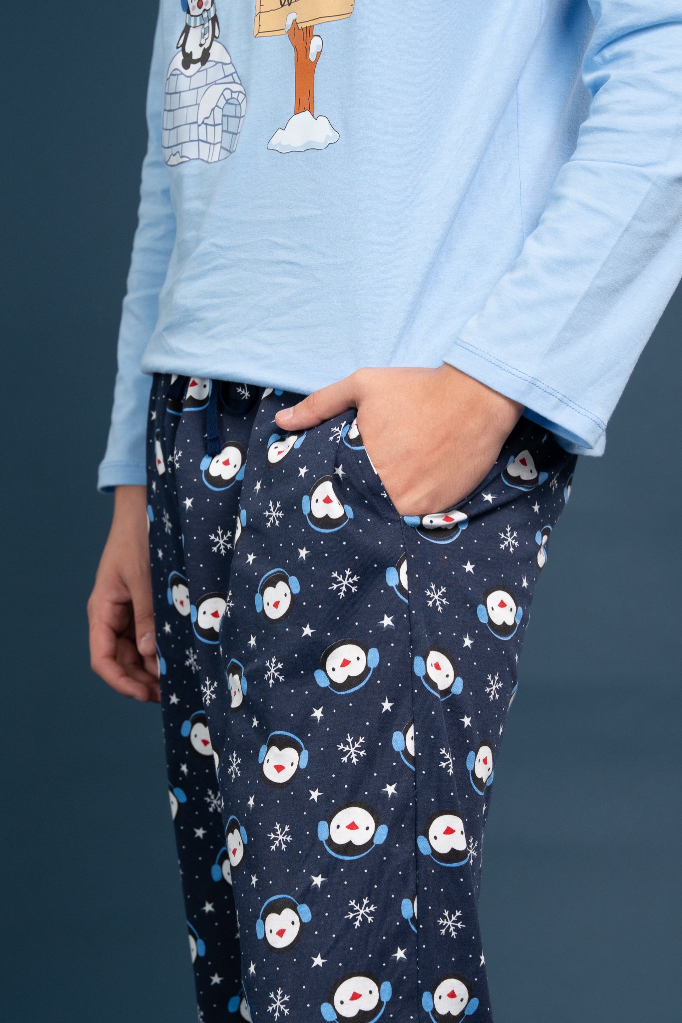 Pijama Clasica Pinguin Manga larga y pantalon