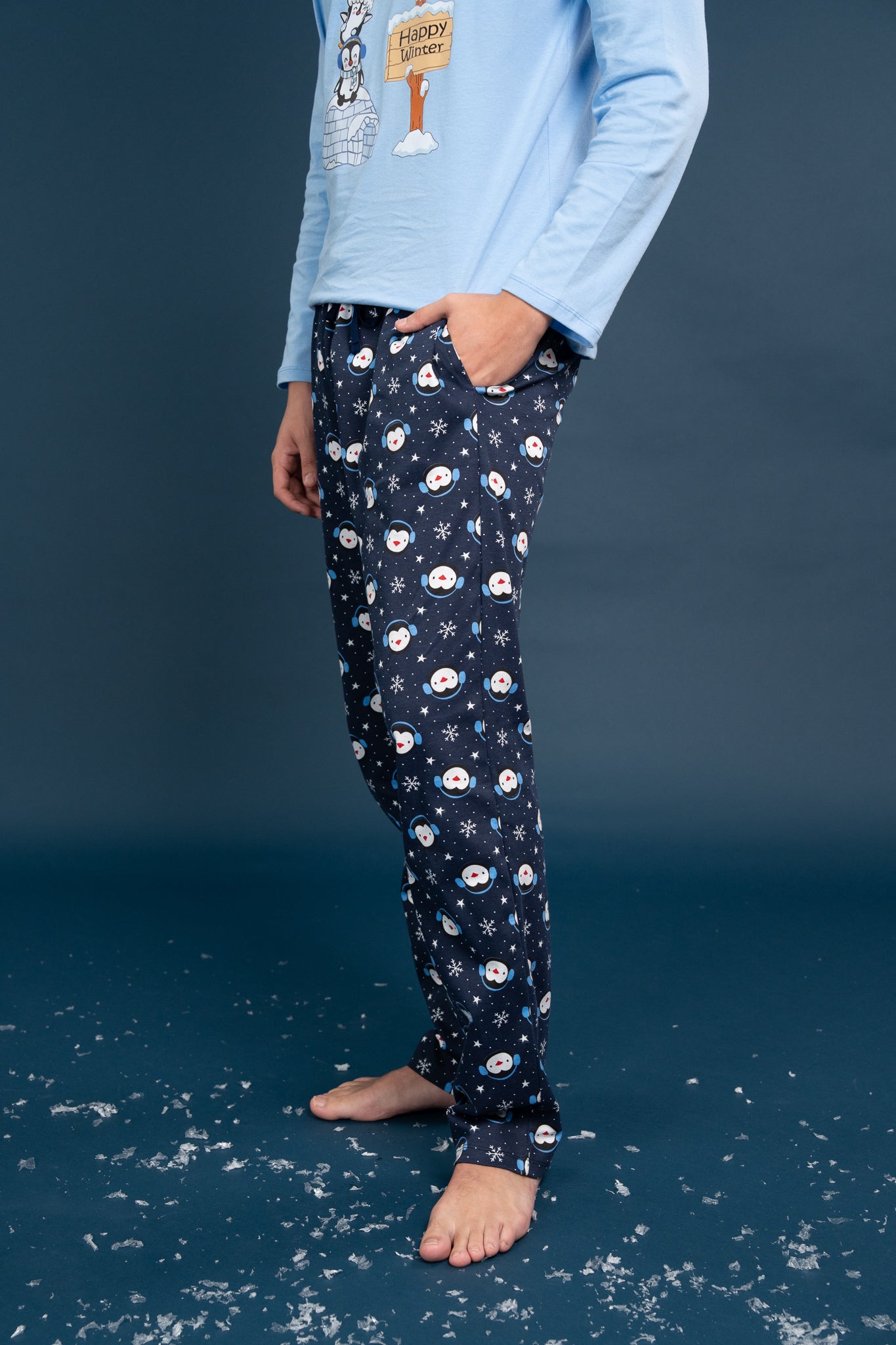 Pijama Clasica Pinguin Manga larga y pantalon