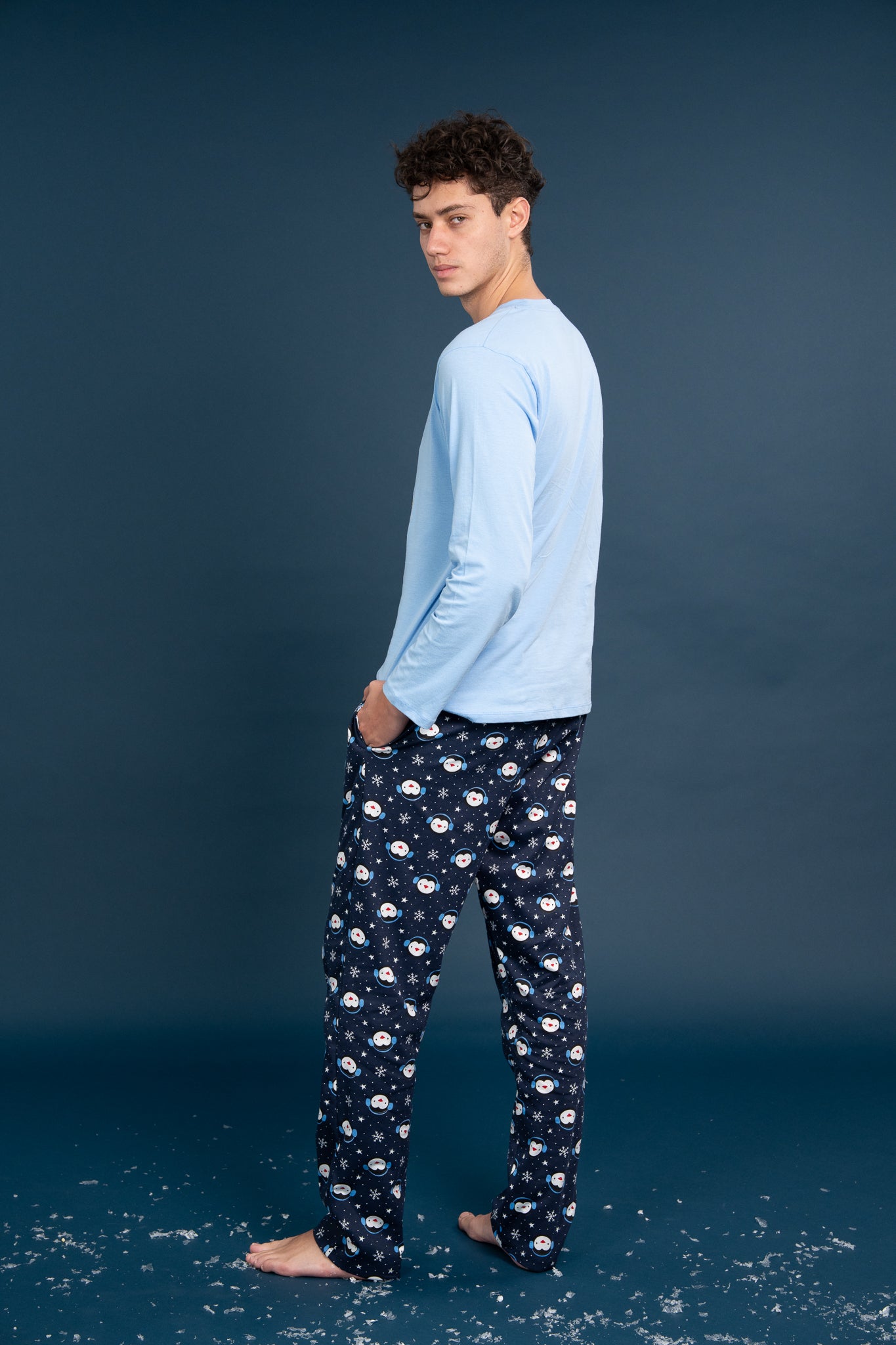 Pijama Clasica Pinguin Manga larga y pantalon