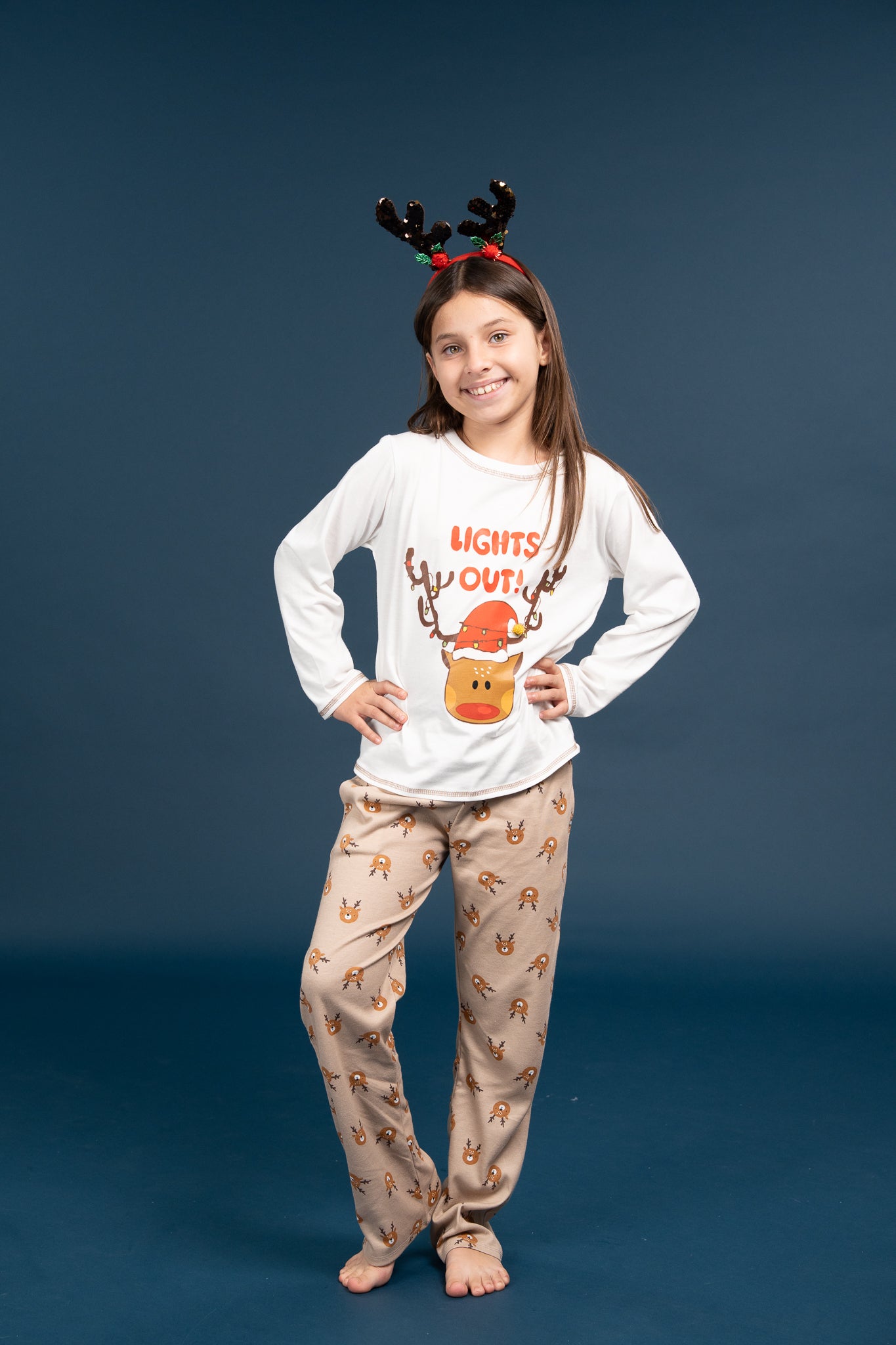 Pijama Clasica Light Out Manga larga y pantalon