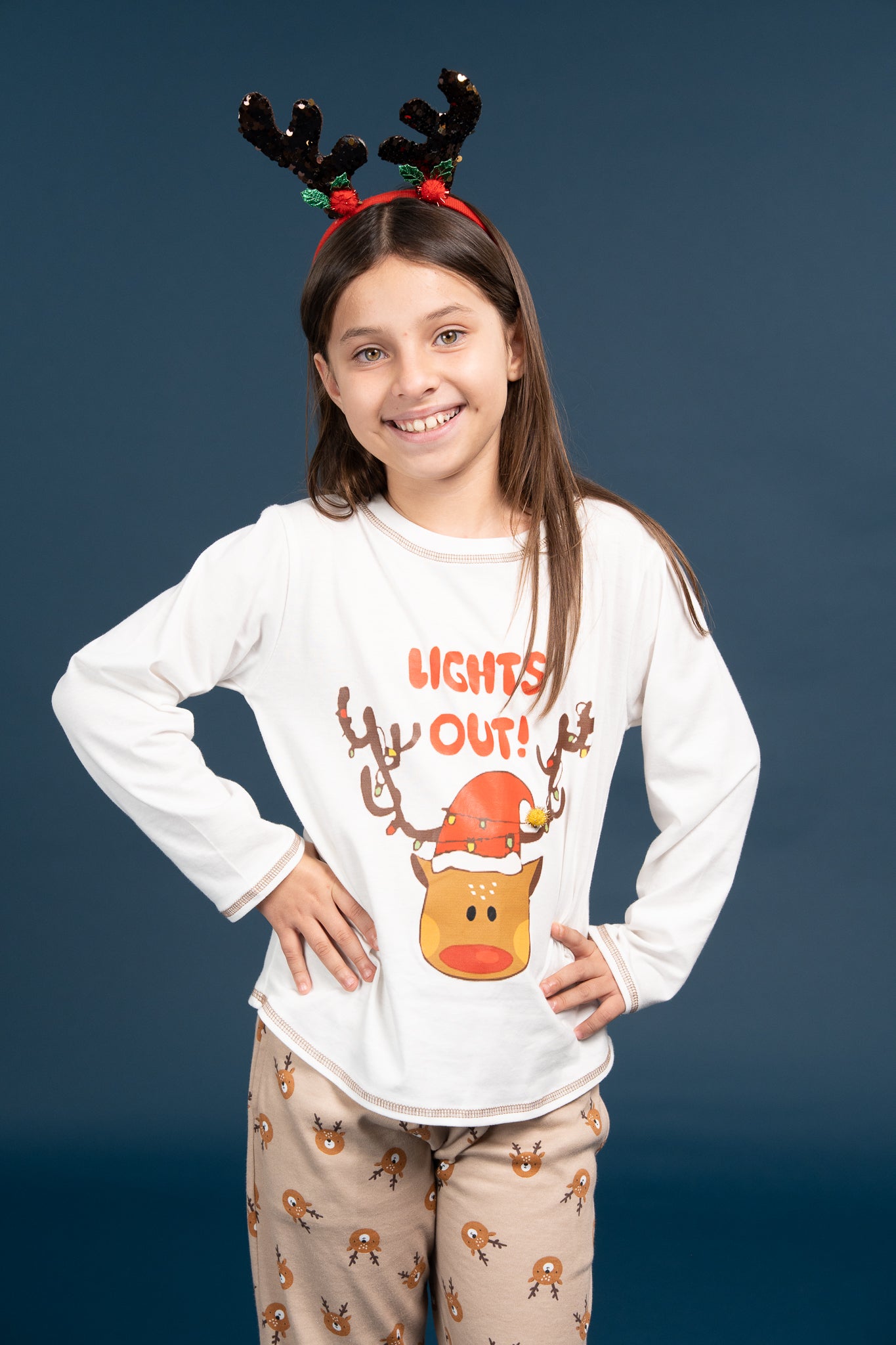 Pijama Clasica Light Out Manga larga y pantalon