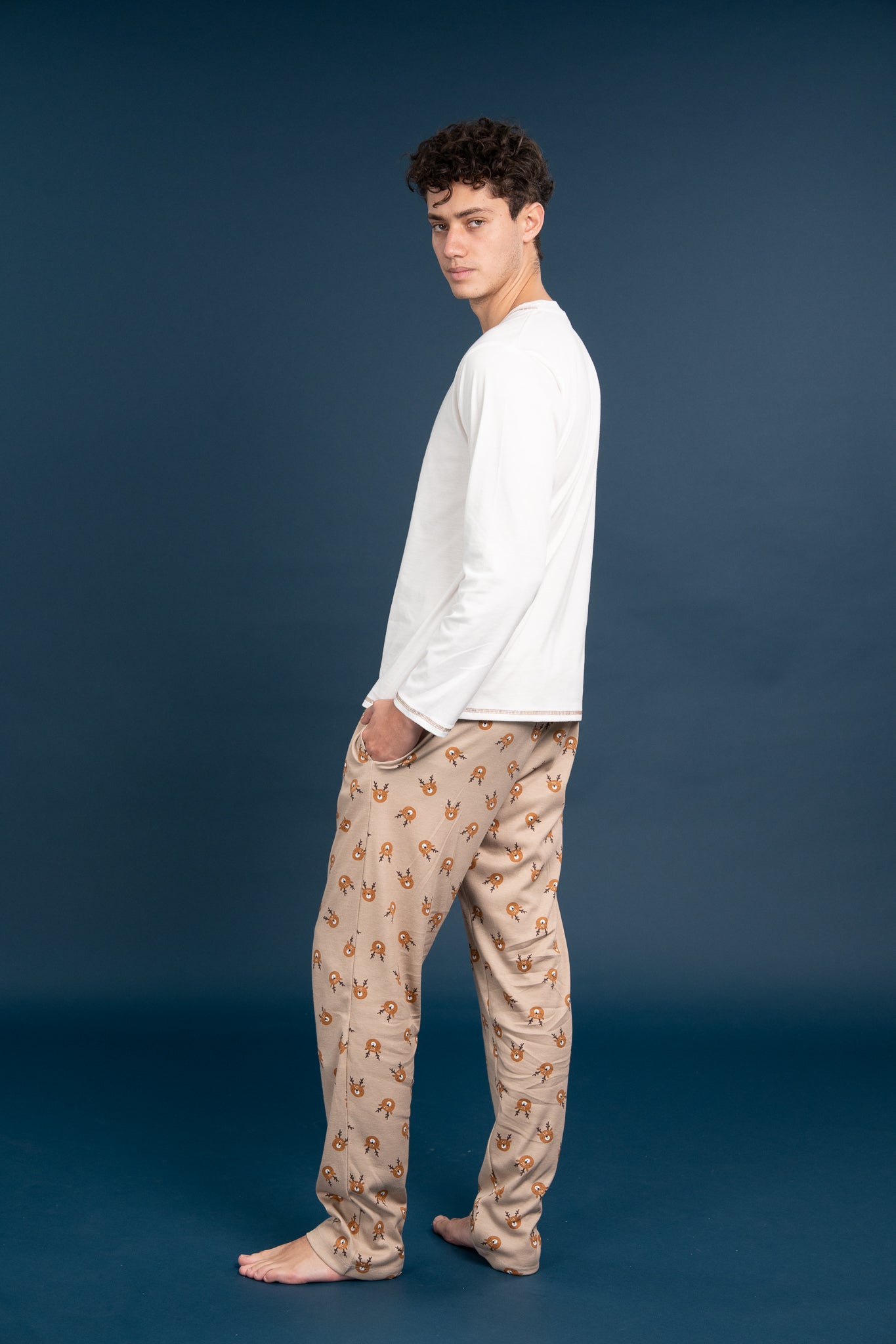 Pijama Clasica Light Out Manga larga y pantalon
