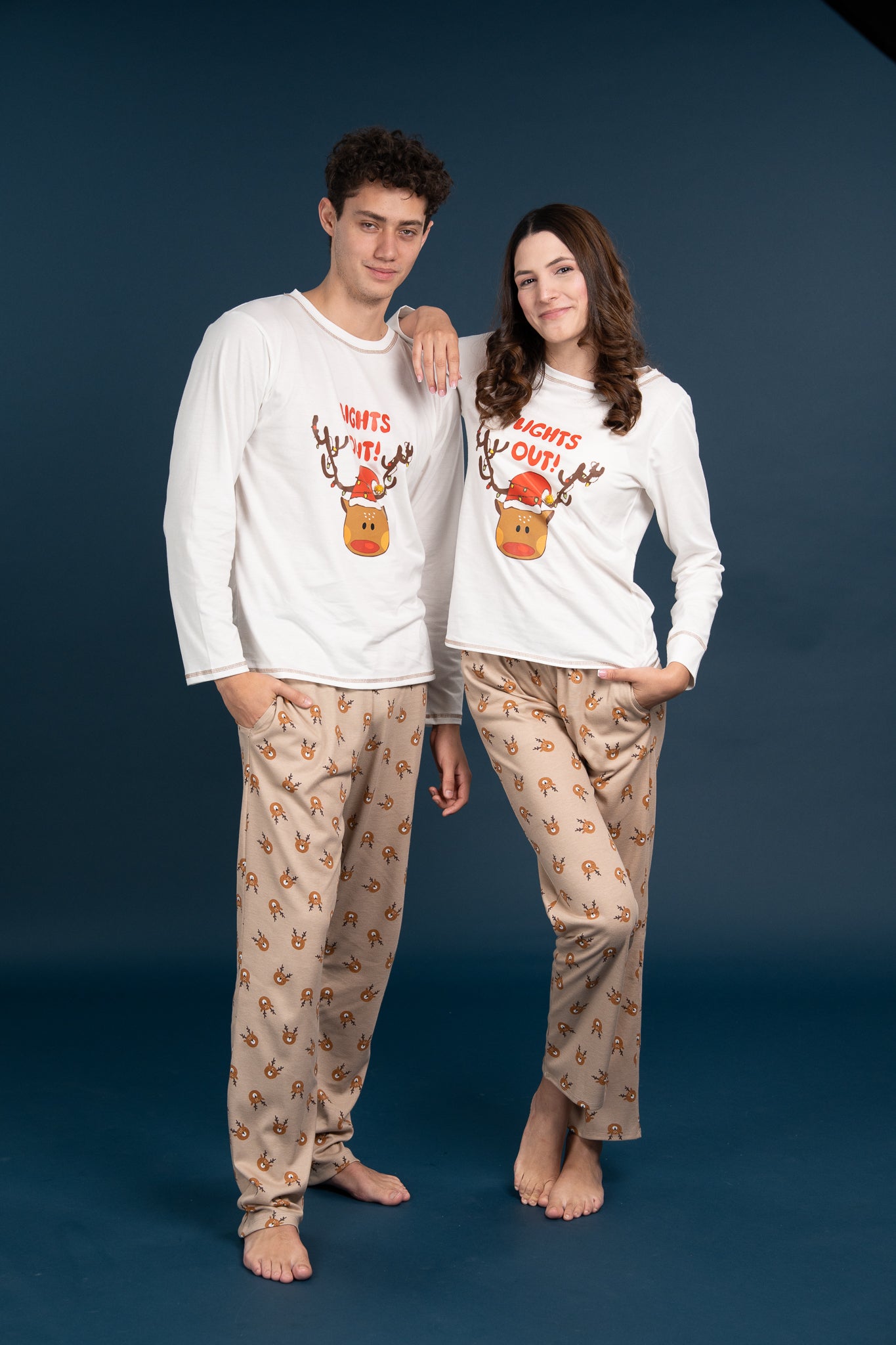 Pijama Clasica Light Out Manga larga y pantalon