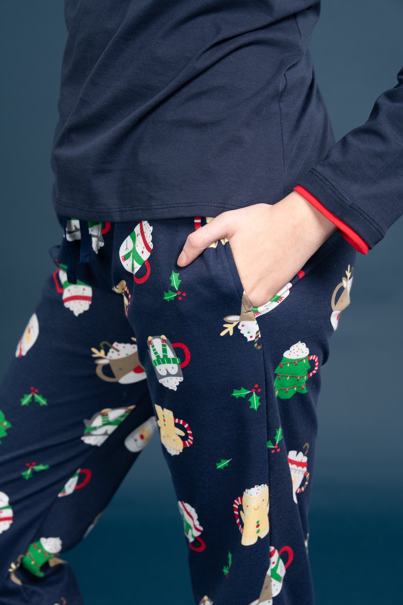 Pijama Clasica Cocoa Time Snoopy Manga larga y pantalon