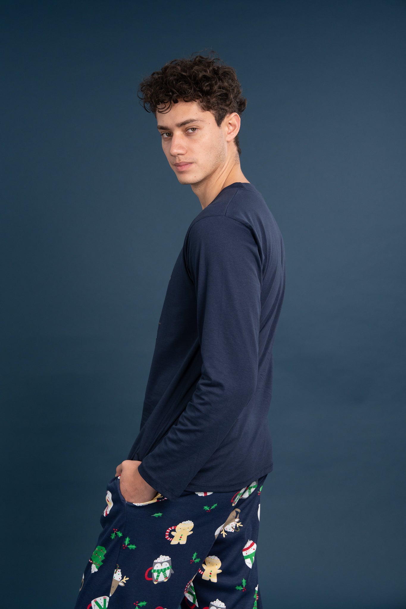 Pijama Clasica Cocoa Time Snoopy Manga larga y pantalon