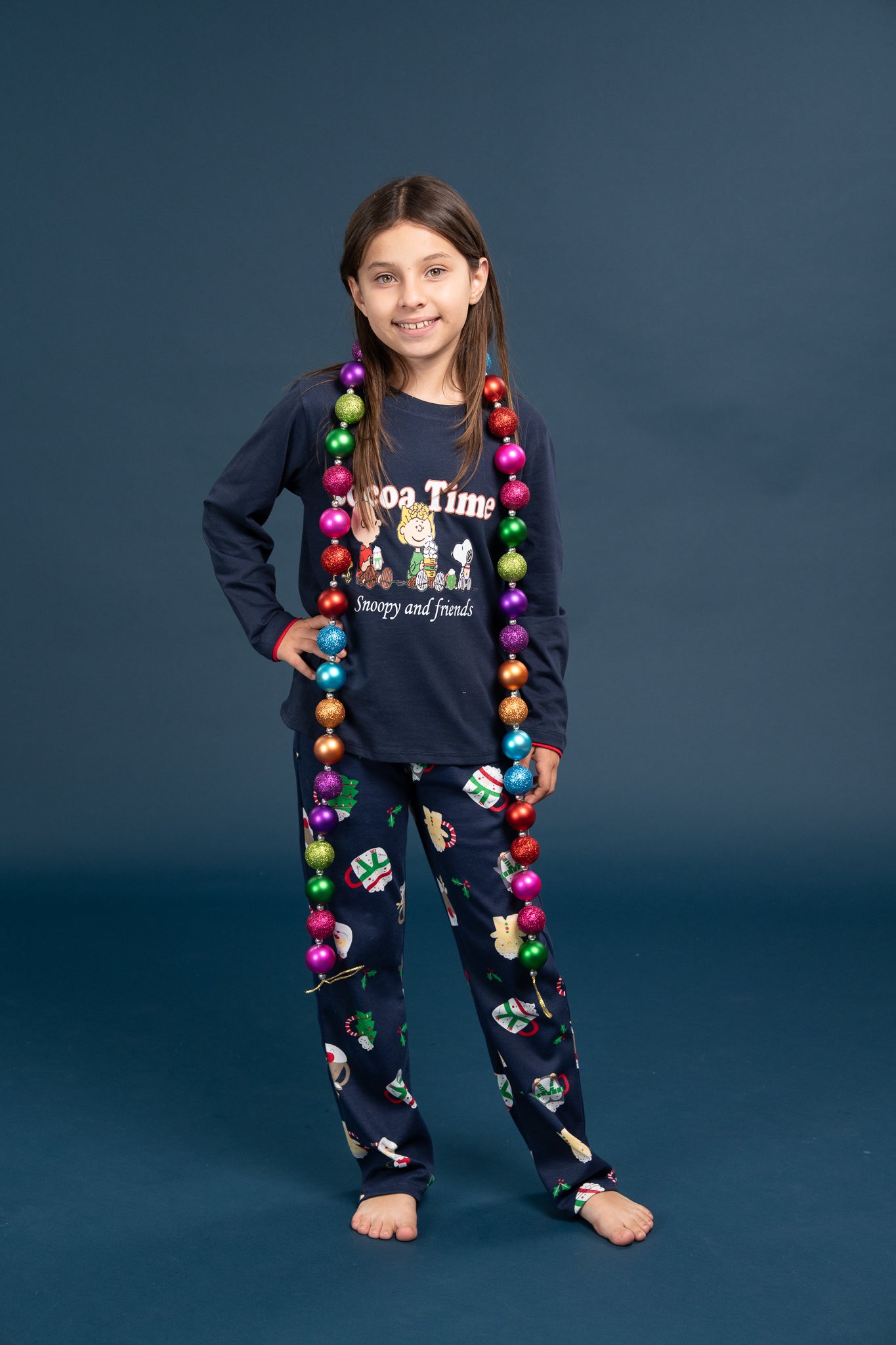 Pijama Clasica Cocoa Time Snoopy Manga larga y pantalon