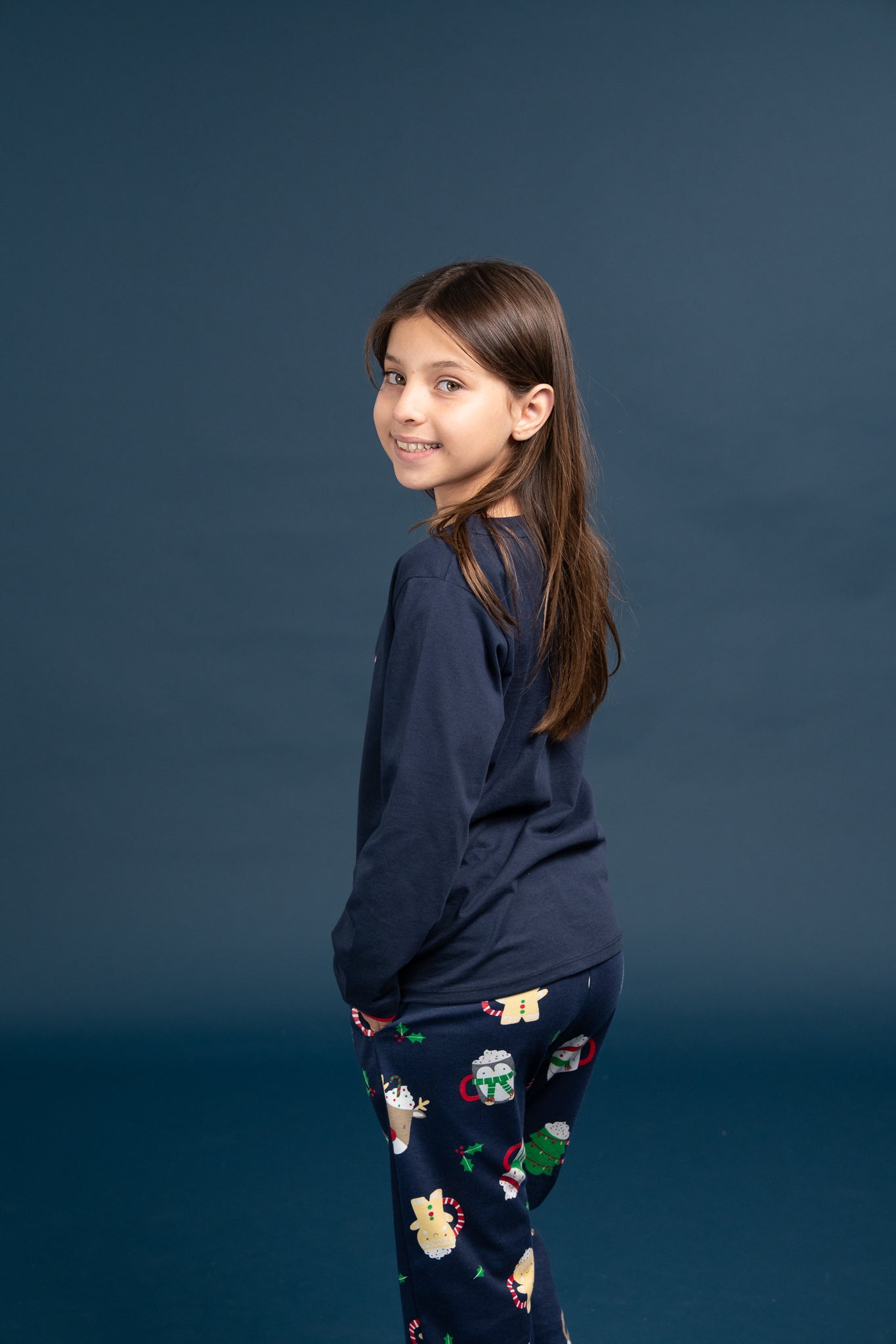 Pijama Clasica Cocoa Time Snoopy Manga larga y pantalon