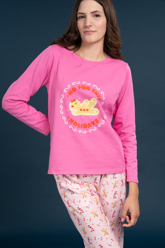 Pijama Clasica Gingerbread Manga larga y pantalon