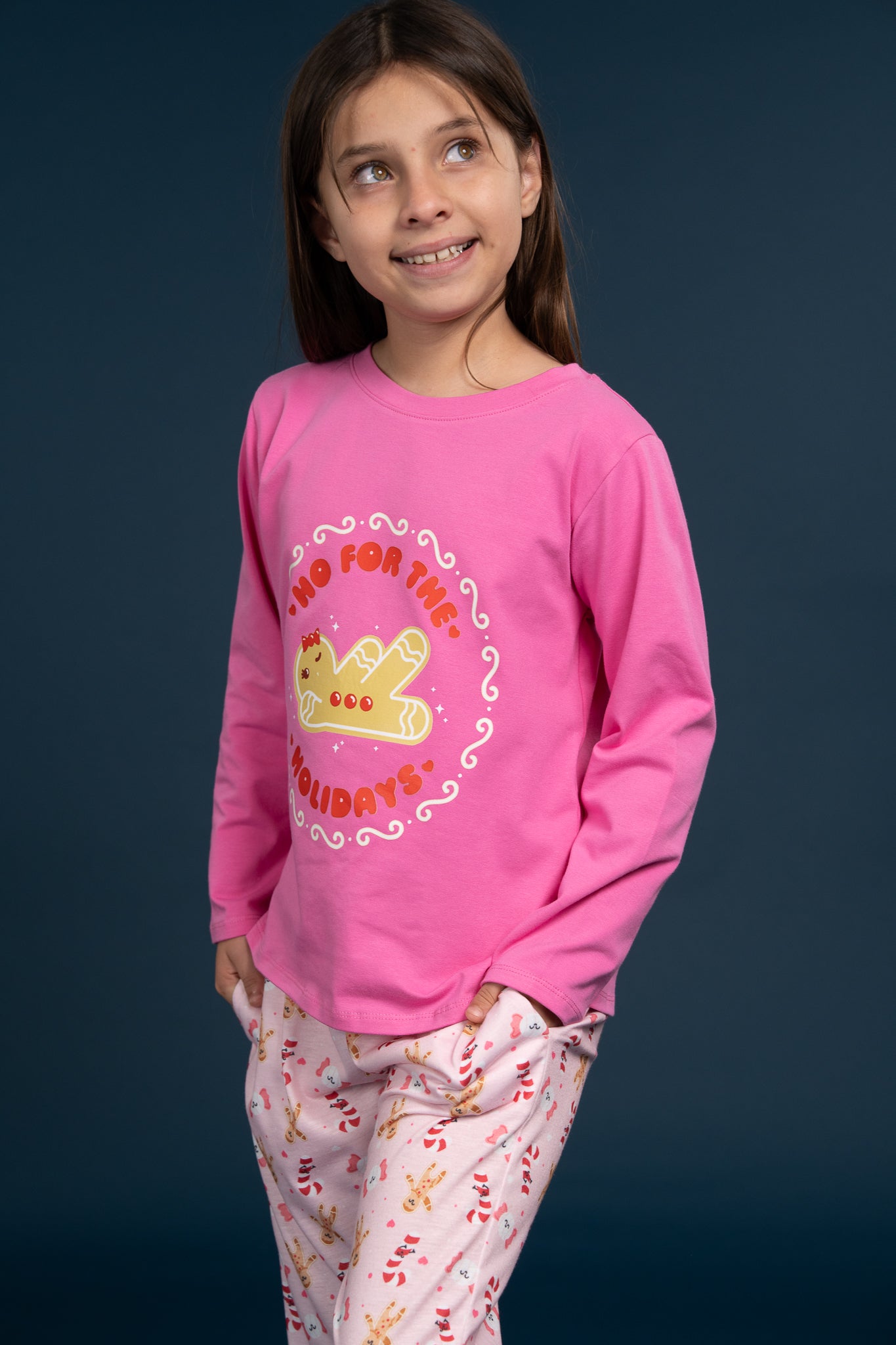 Pijama Clasica Gingerbread Manga larga y pantalon