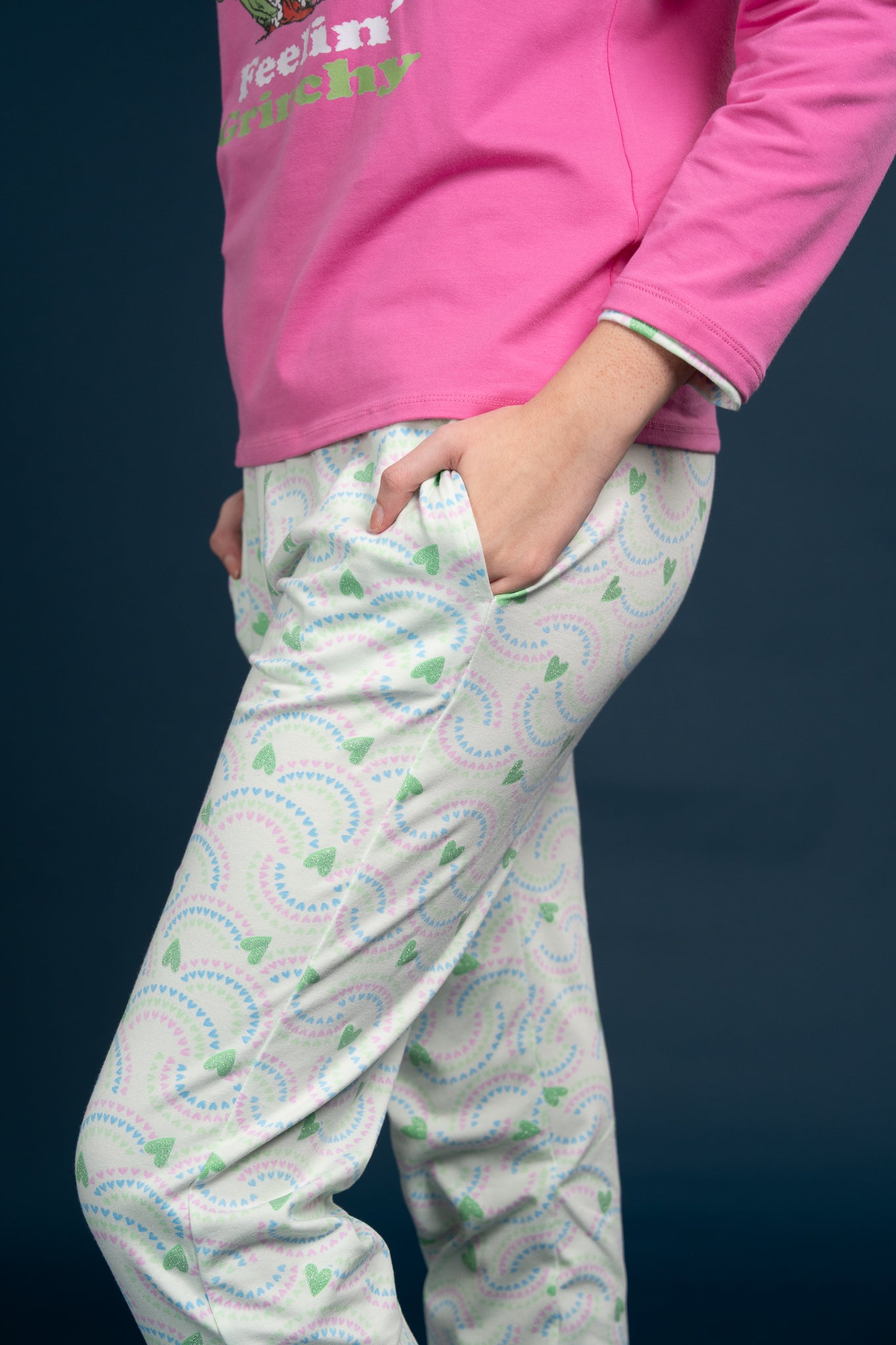 Pijama Clasica Feelin Grinch Manga larga y pantalon