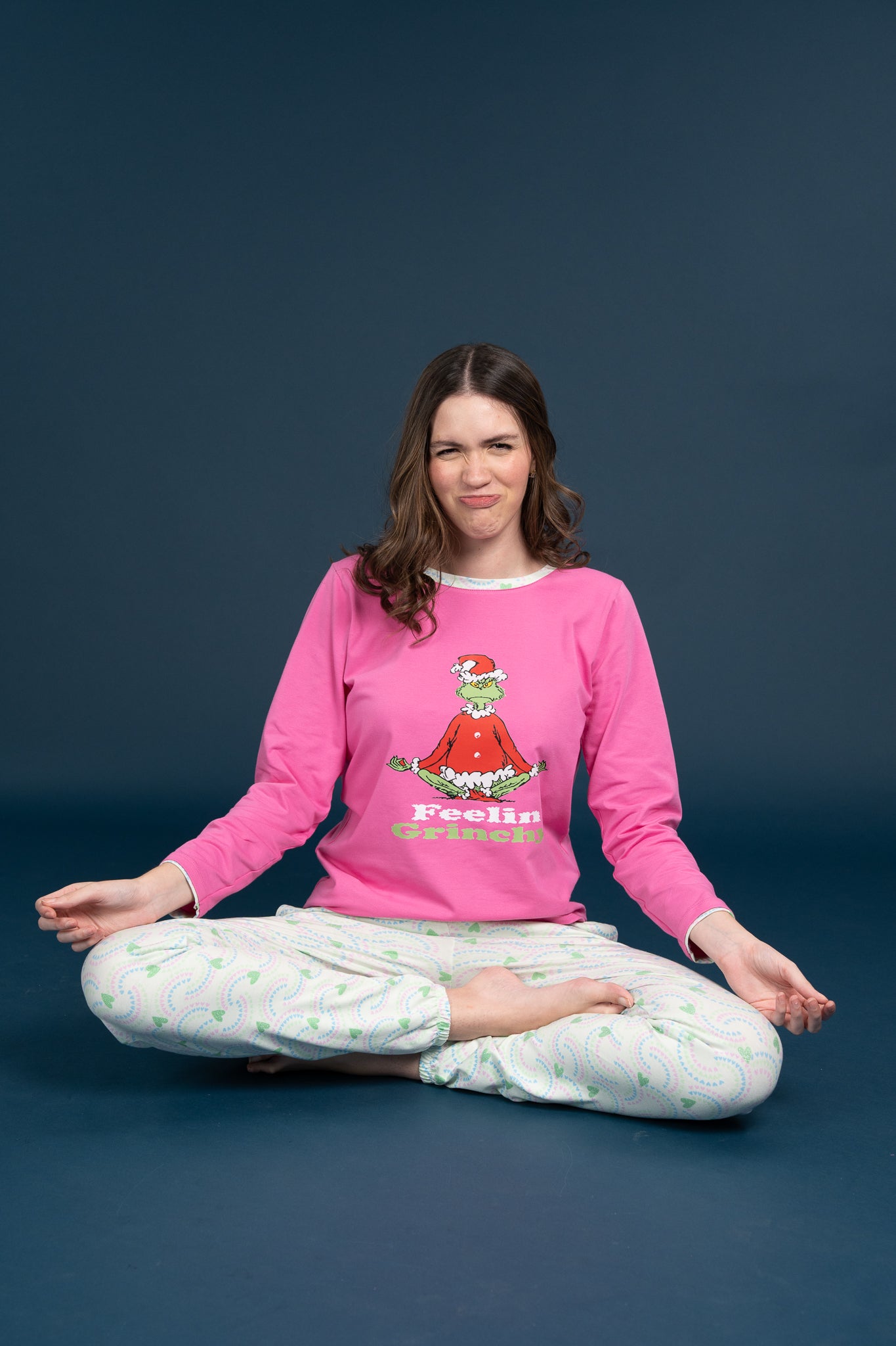 Pijama Clasica Feelin Grinch Manga larga y pantalon