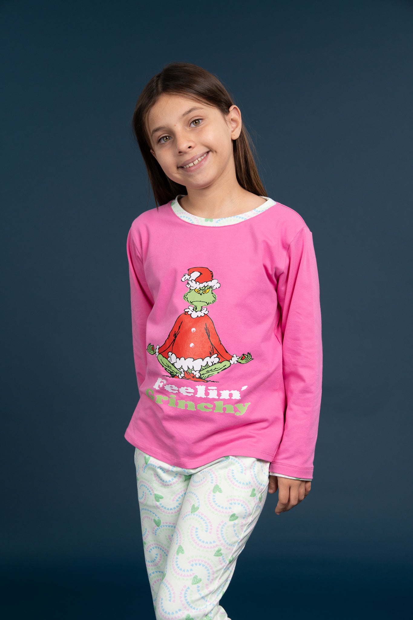 Pijama Clasica Feelin Grinch Manga larga y pantalon