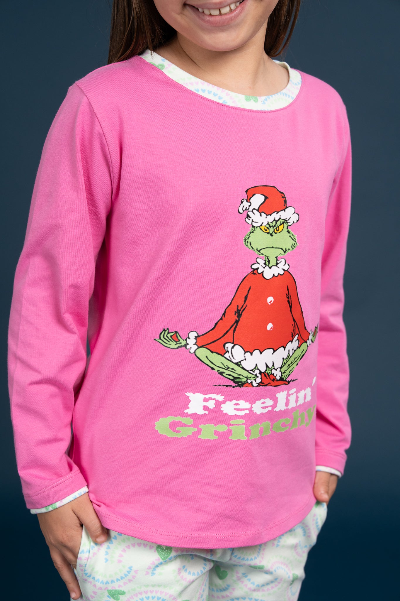 Pijama Clasica Feelin Grinch Manga larga y pantalon