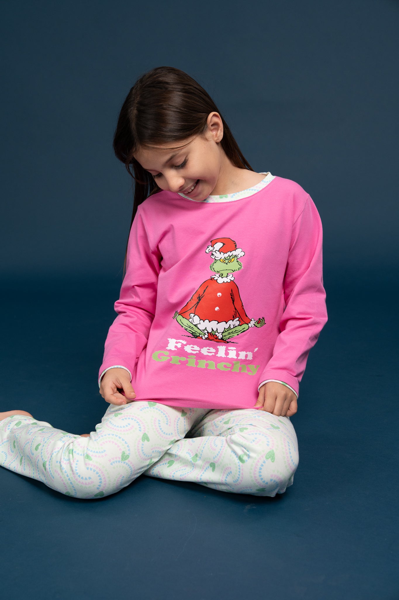 Pijama Clasica Feelin Grinch Manga larga y pantalon