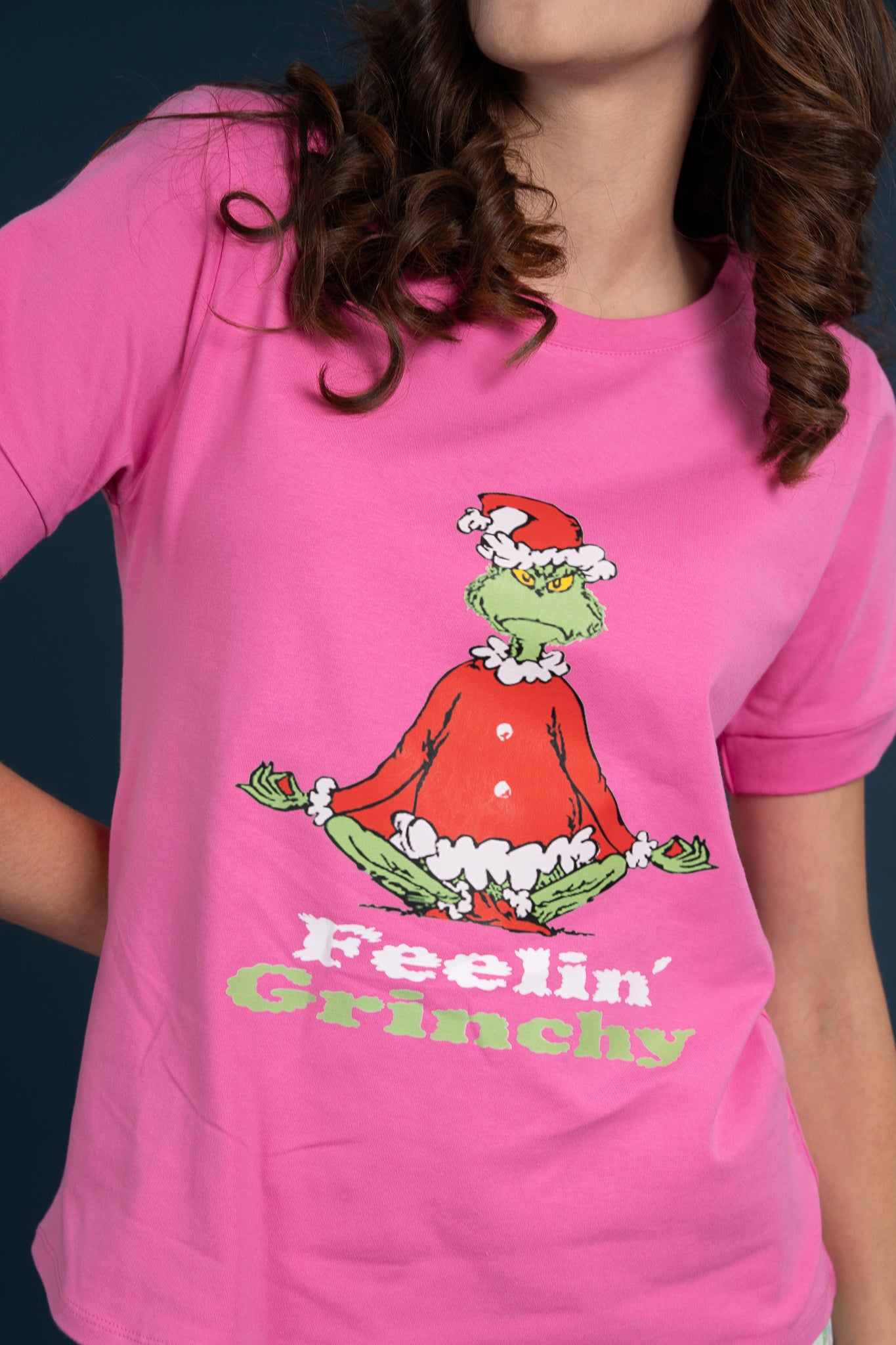 Pijama Clasica Feelin Grinch Manga corta y short