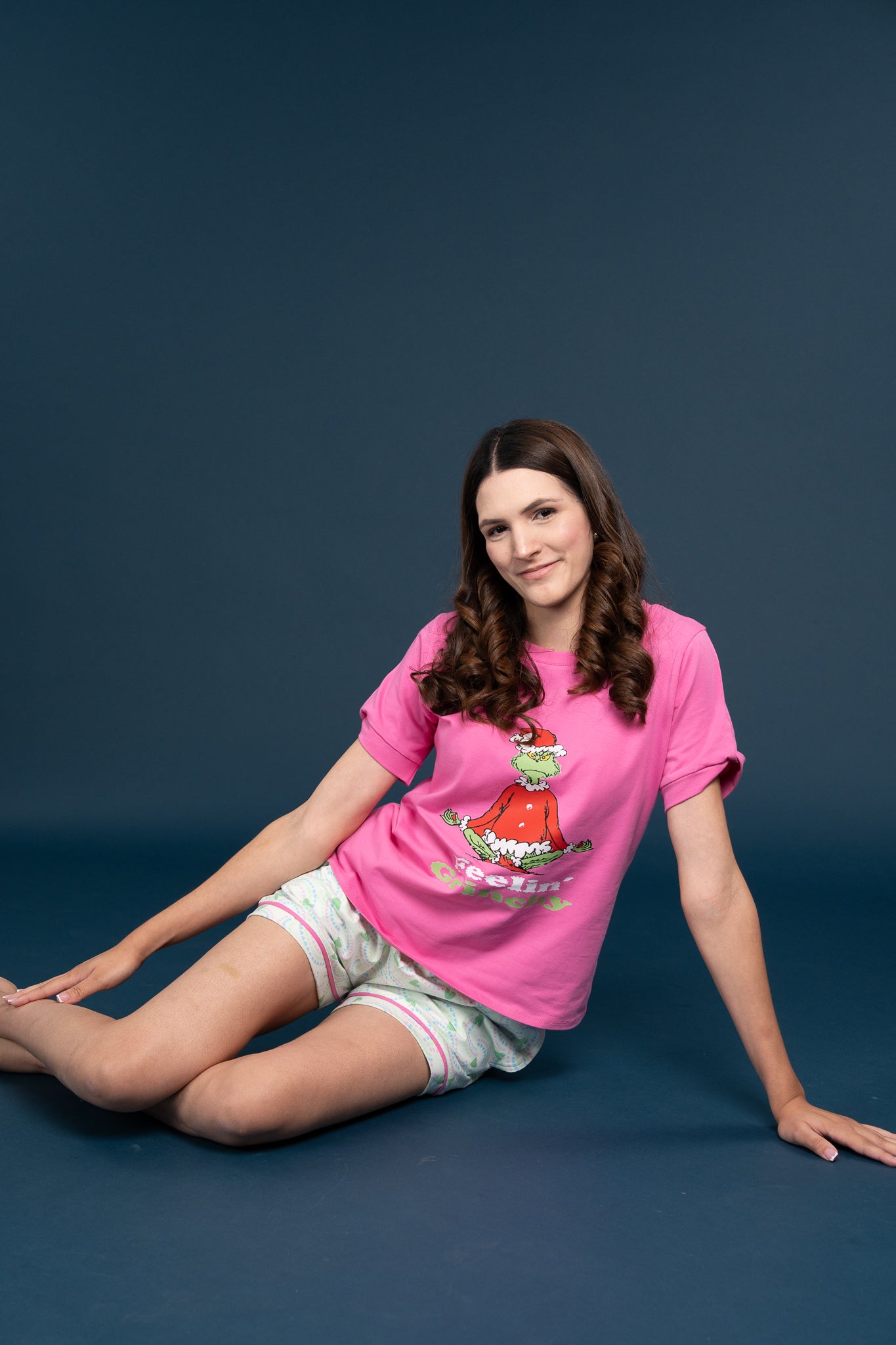 Pijama Clasica Feelin Grinch Manga corta y short