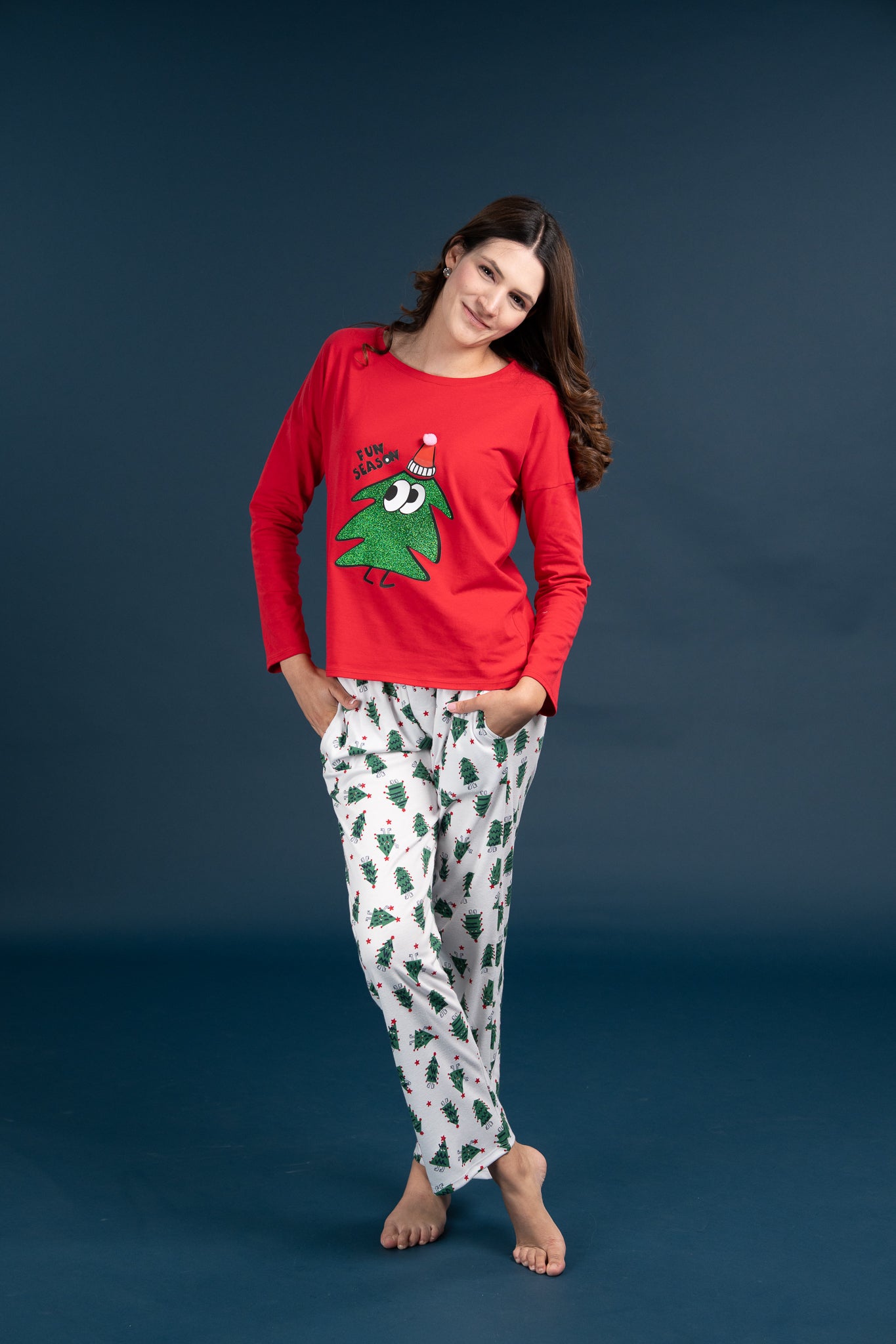 Pijama Clasica Fun Season Manga larga y pantalon