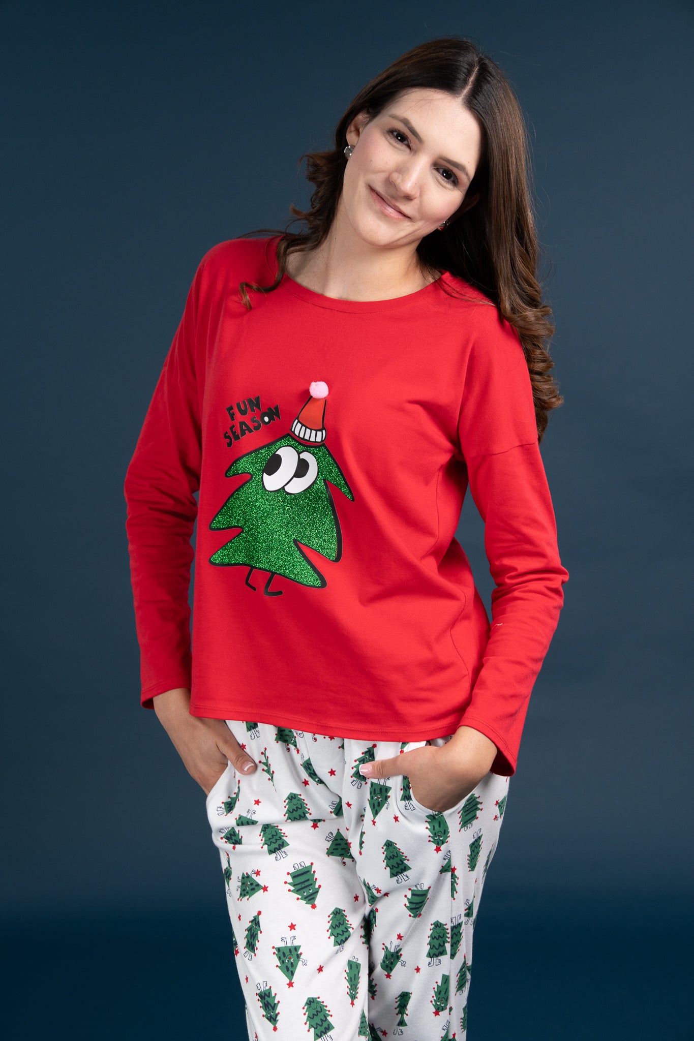 Pijama Clasica Fun Season Manga larga y pantalon