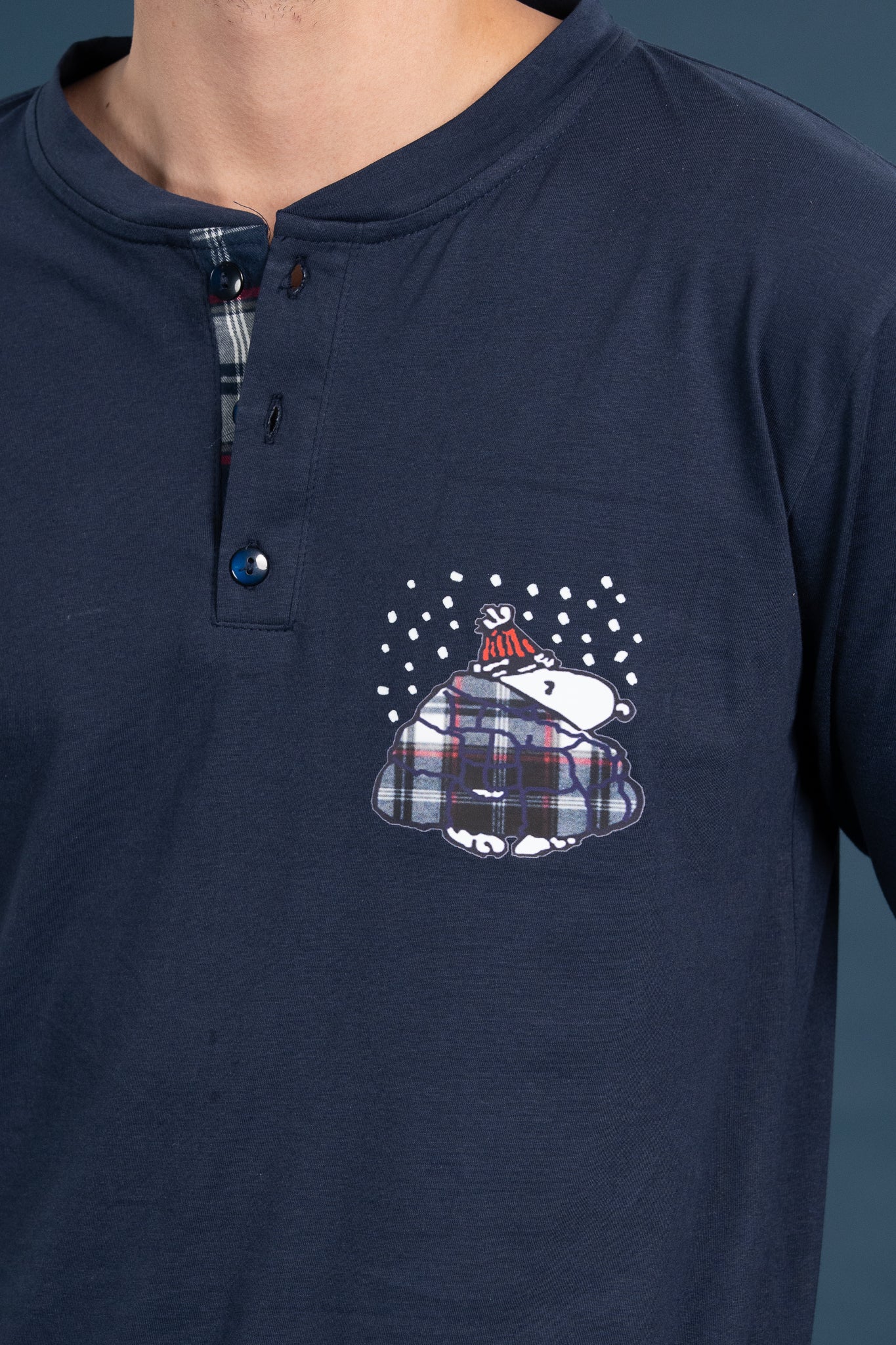 Pijama Clasica Let it snow Manga larga y pantalon