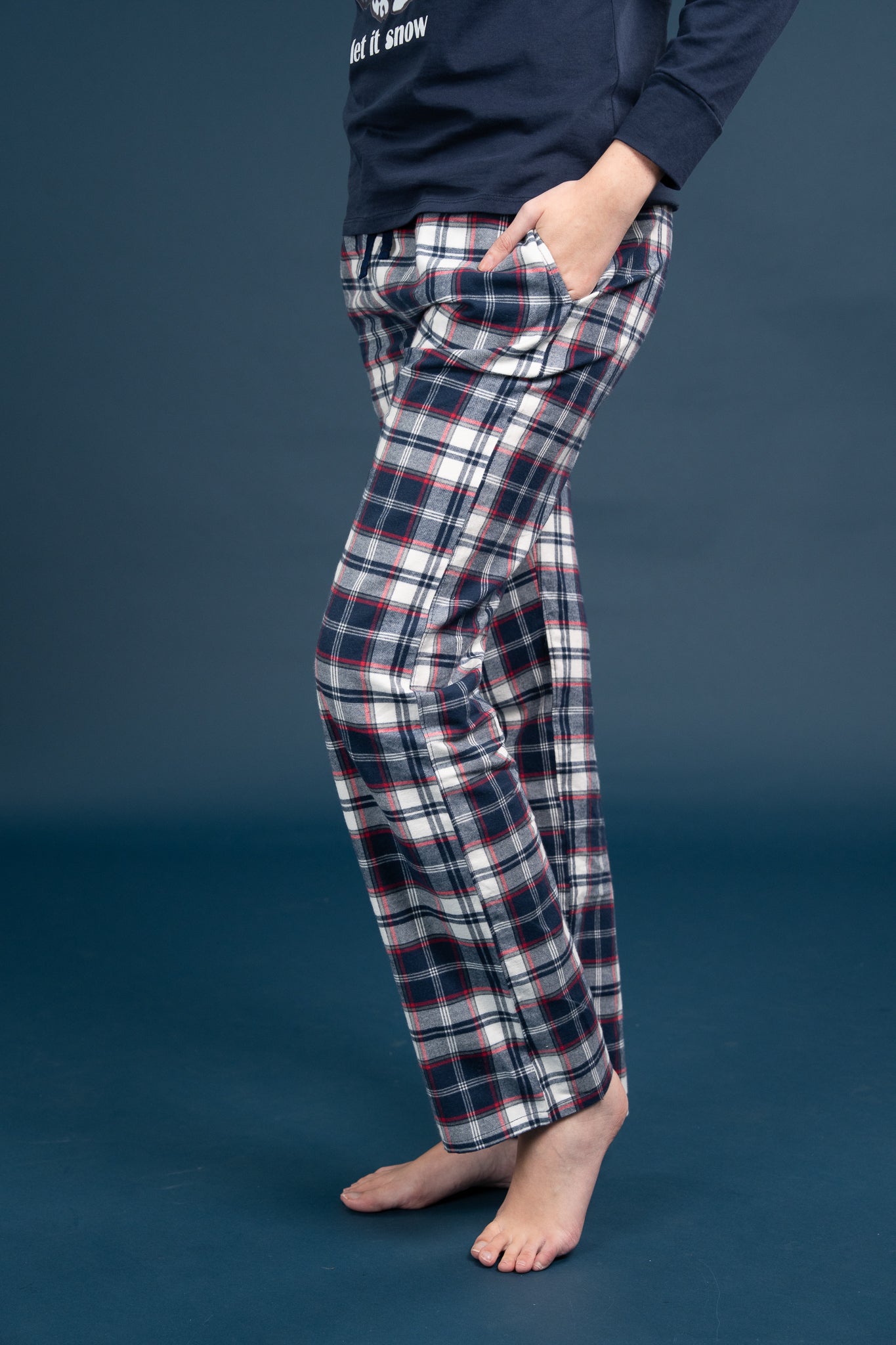 Pijama Clasica Let it snow Manga larga y pantalon