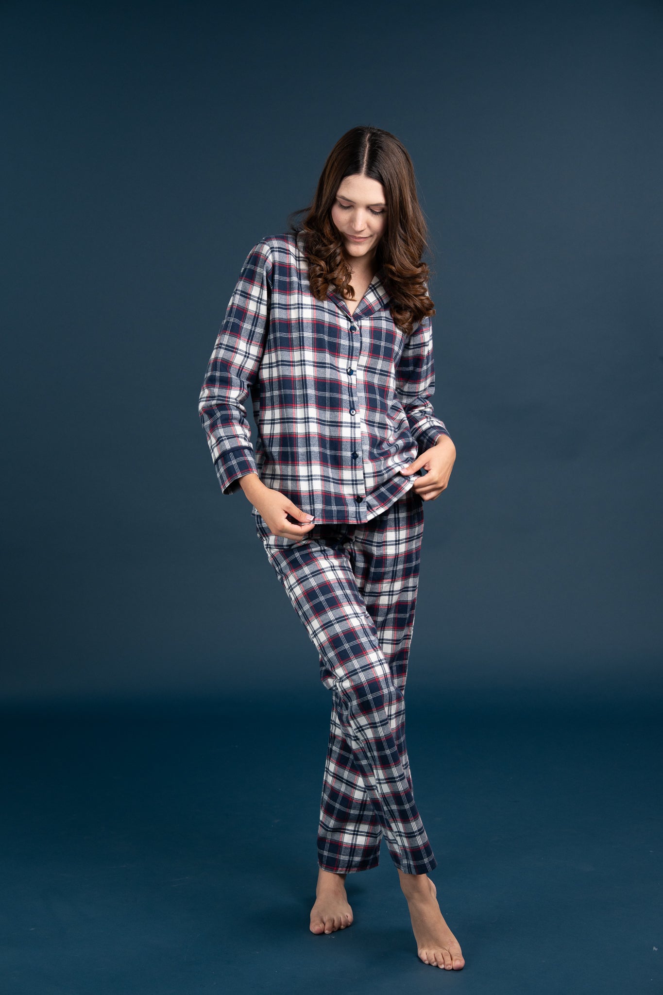 Pijama Camisera Let it snow Manga larga y pantalon