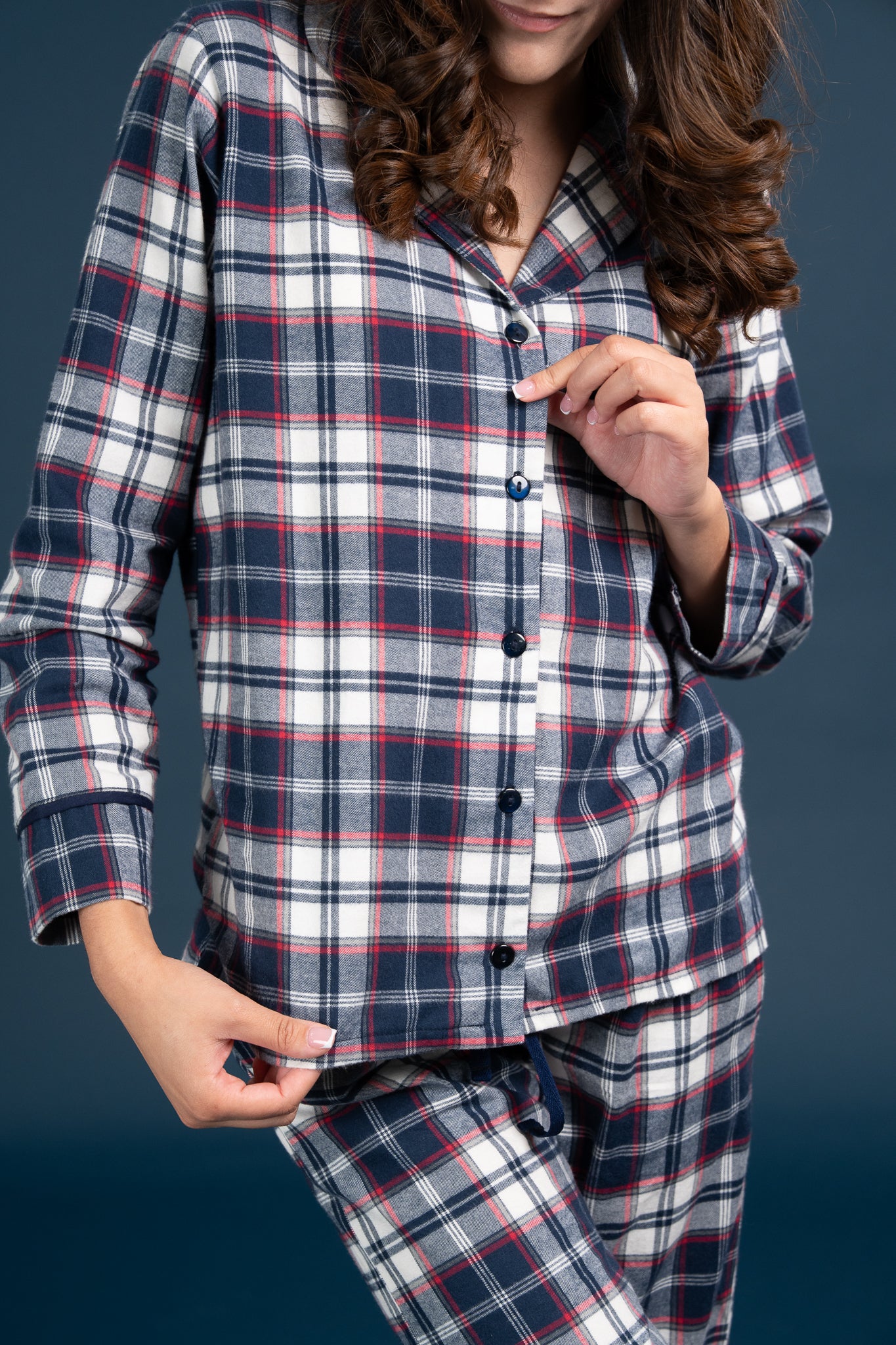 Pijama Camisera Let it snow Manga larga y pantalon