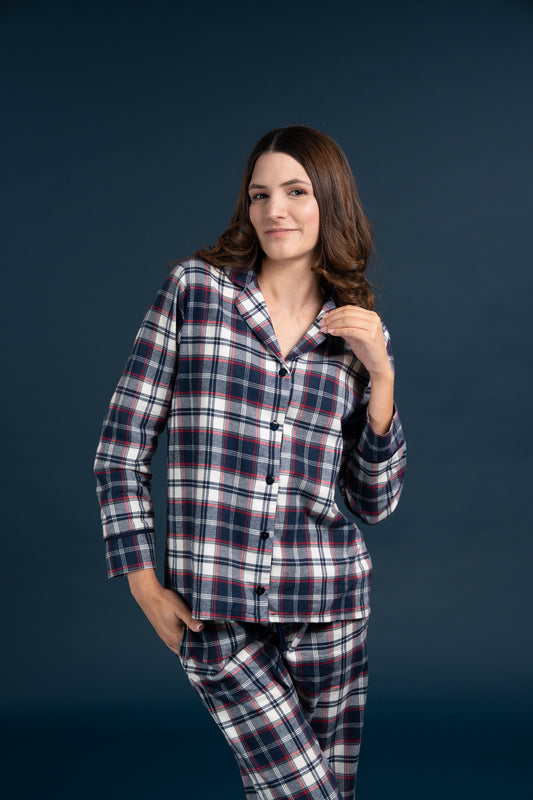 Pijama Camisera Let it snow Manga larga y pantalon