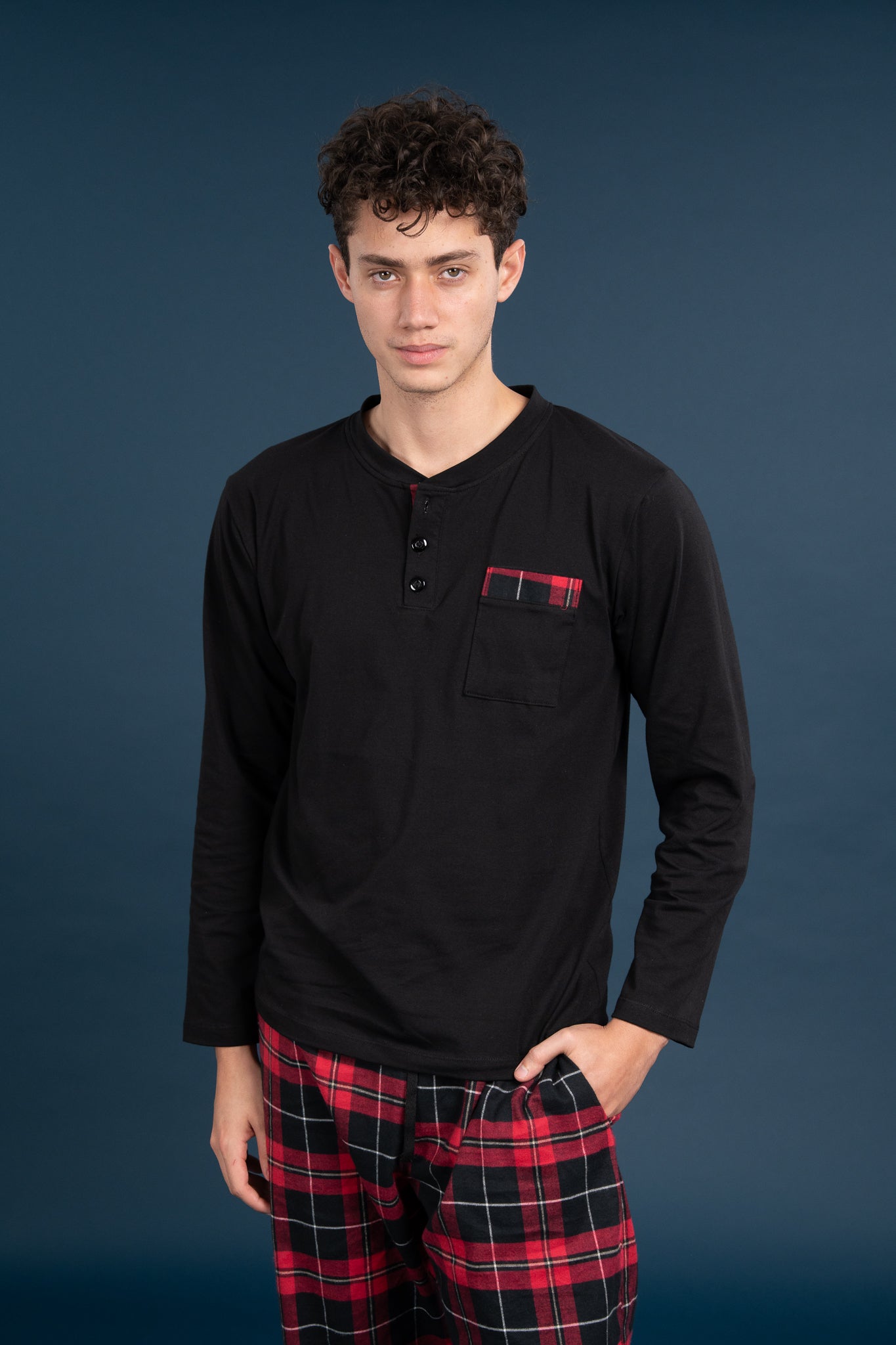 Pijama Clasica York Manga larga y pantalon