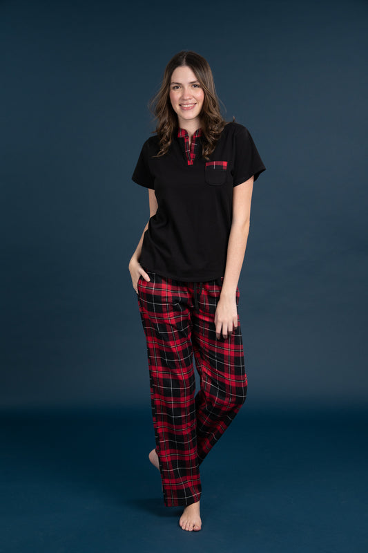 Pijama Clasica York Manga larga y pantalon