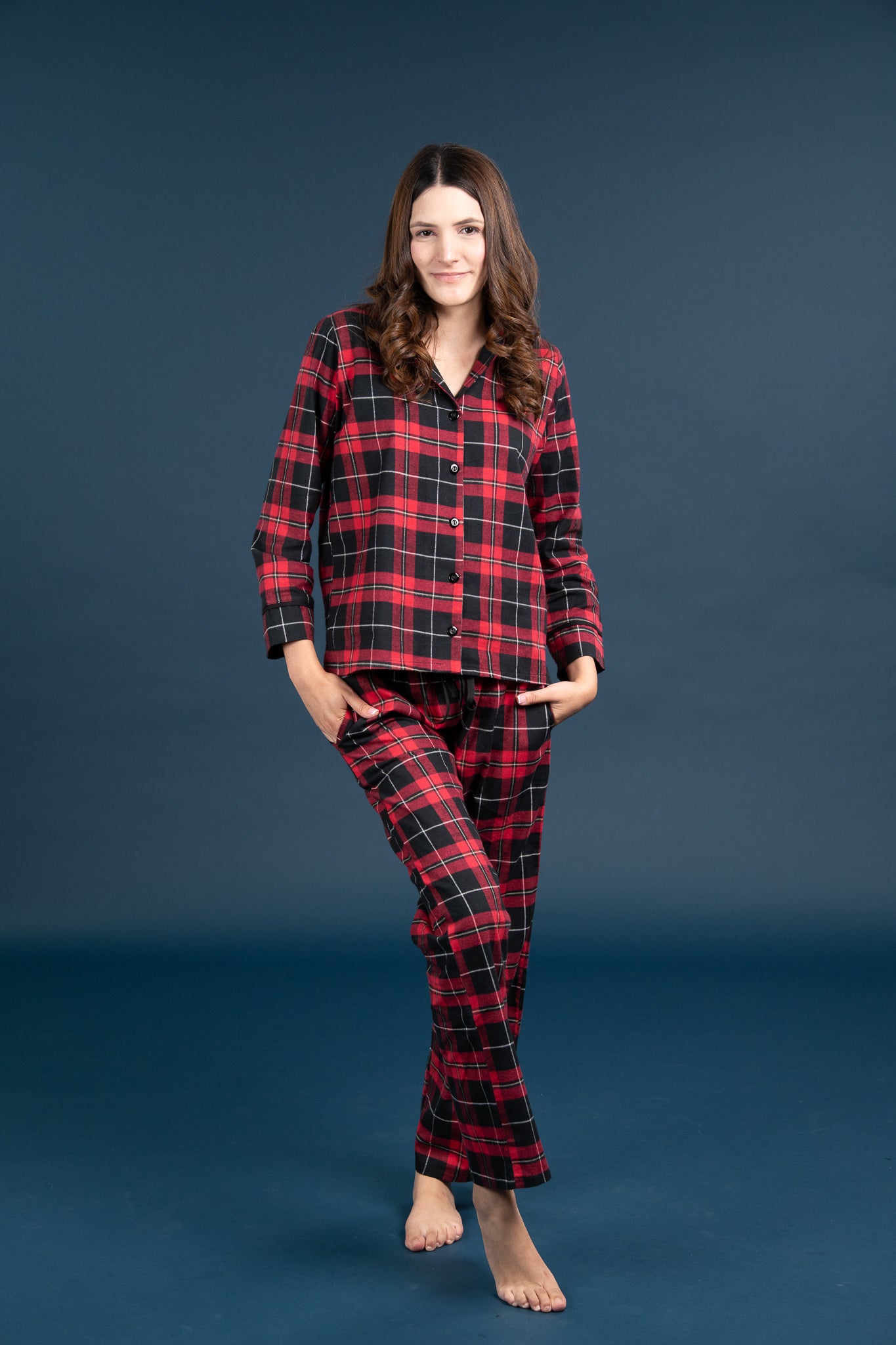 Pijama Camisera York Manga larga y pantalon