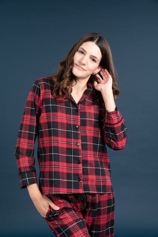 Pijama Camisera York Manga larga y pantalon