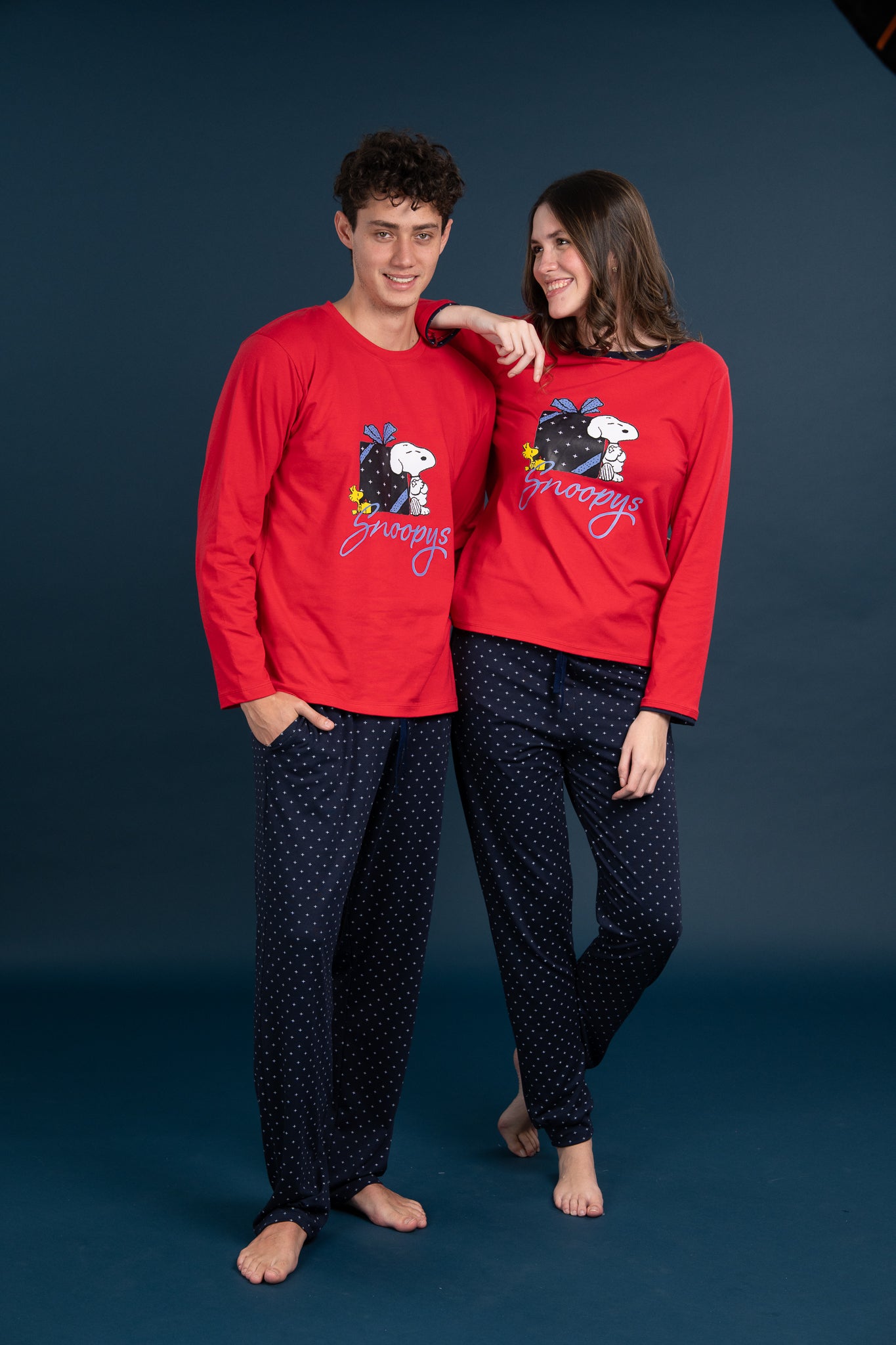 Pijama Clasica Gift Snoopy Manga larga y pantalon