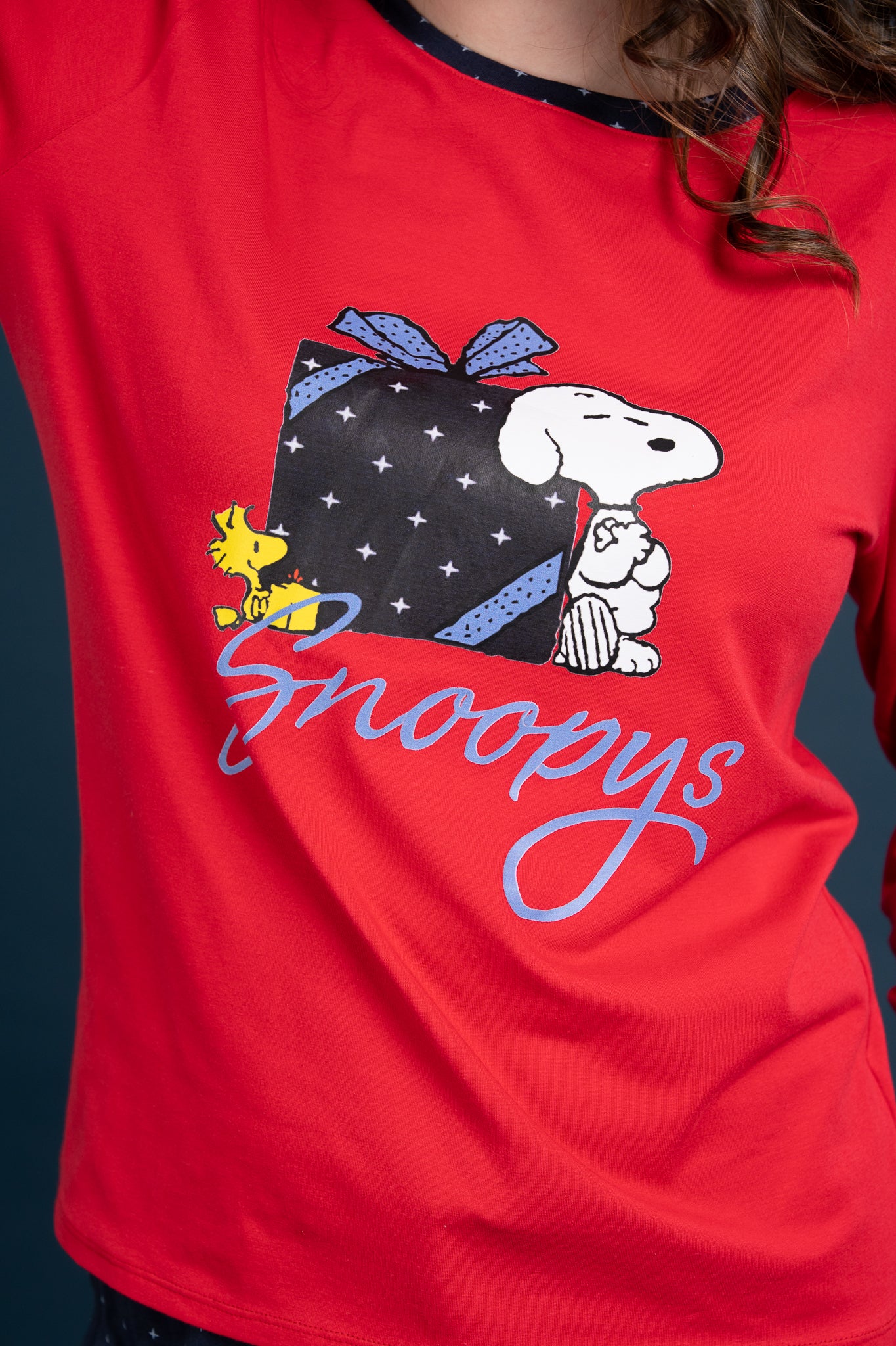 Pijama Clasica Gift Snoopy Manga larga y pantalon