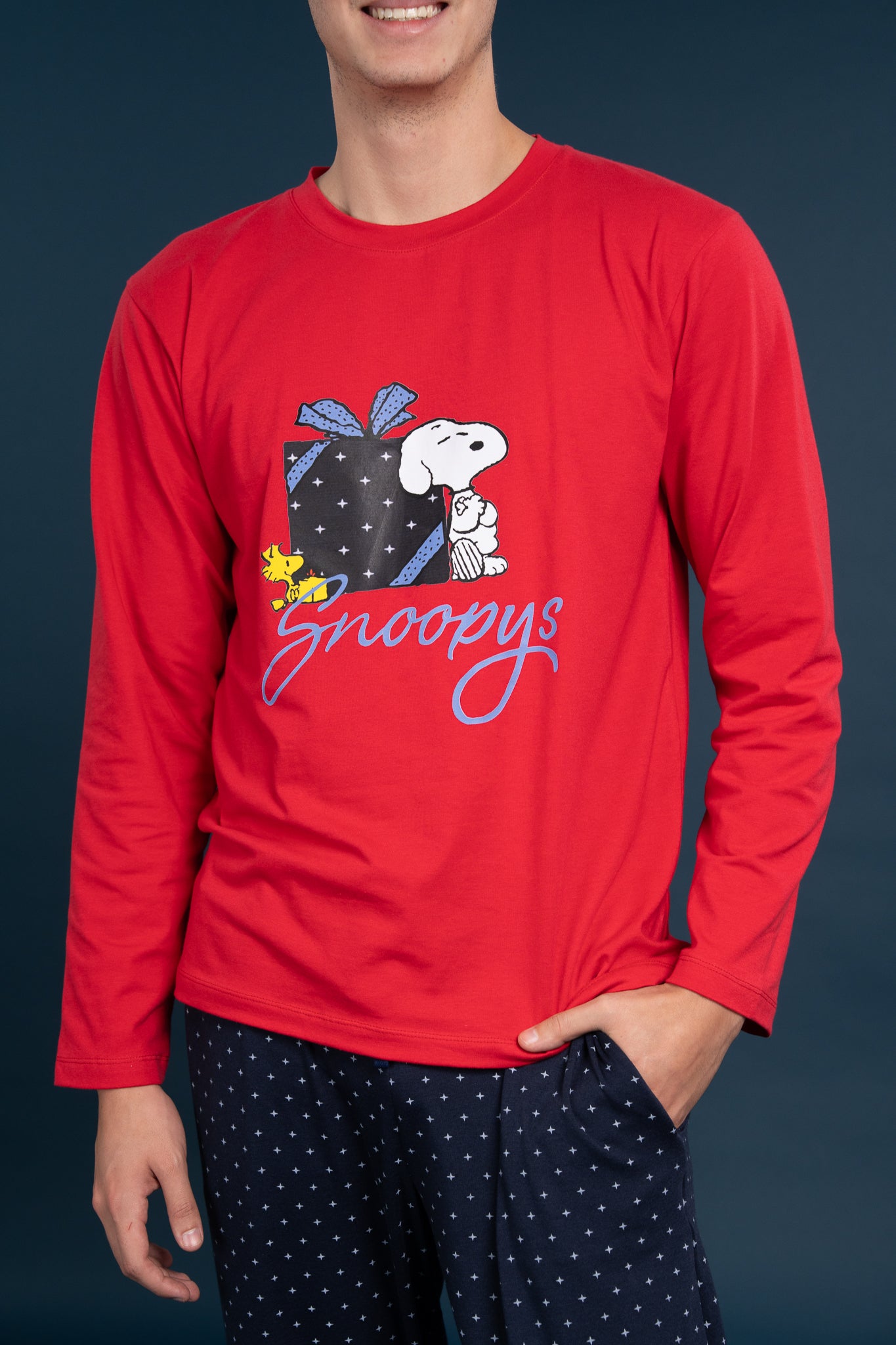Pijama Clasica Gift Snoopy Manga larga y pantalon