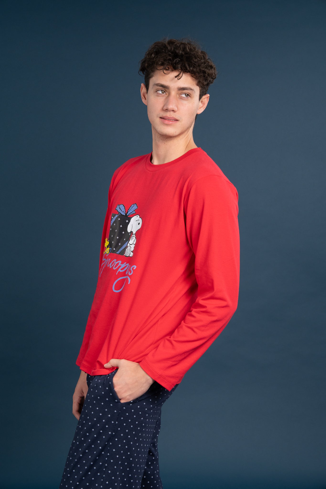 Pijama Clasica Gift Snoopy Manga larga y pantalon