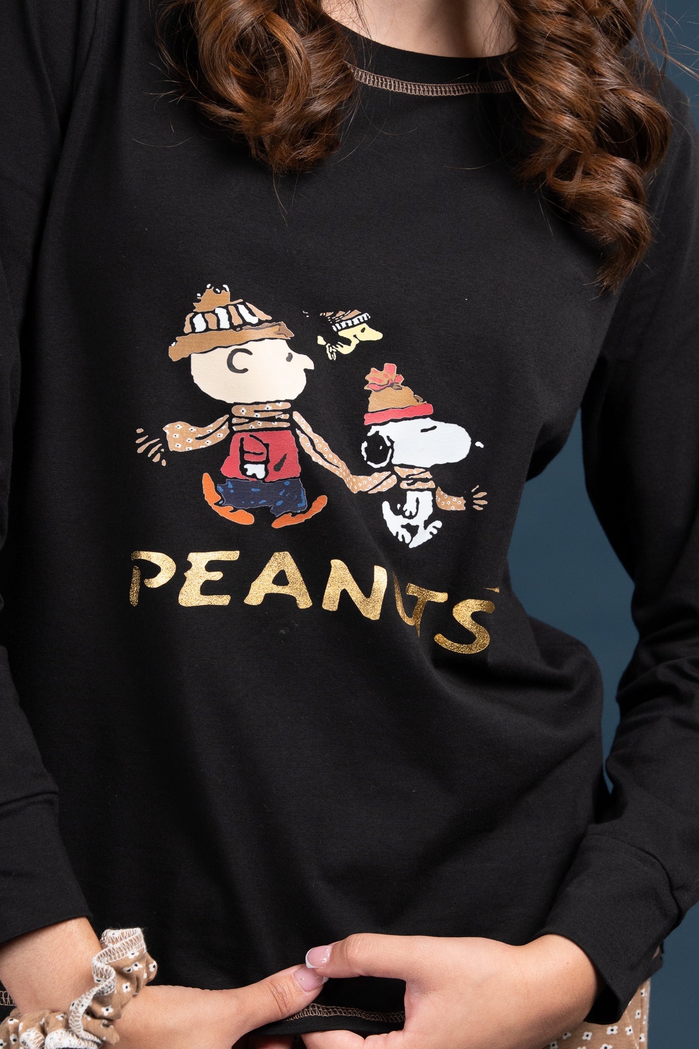 Pijama Clasica Peanuts Snoopy Manga larga y pantalon